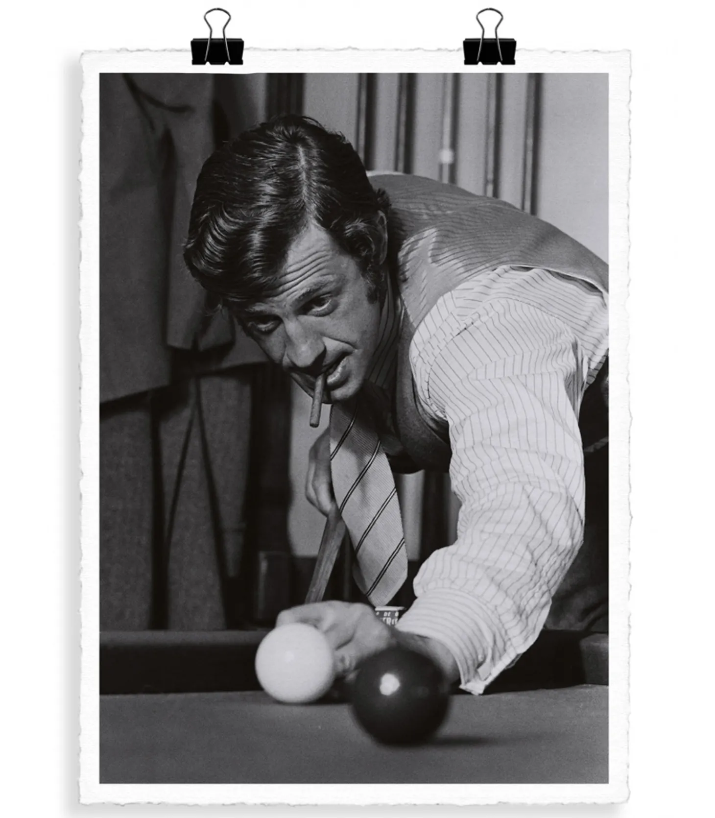 Affiche Belmondo billard 56 X 76 cm-Image Republic New