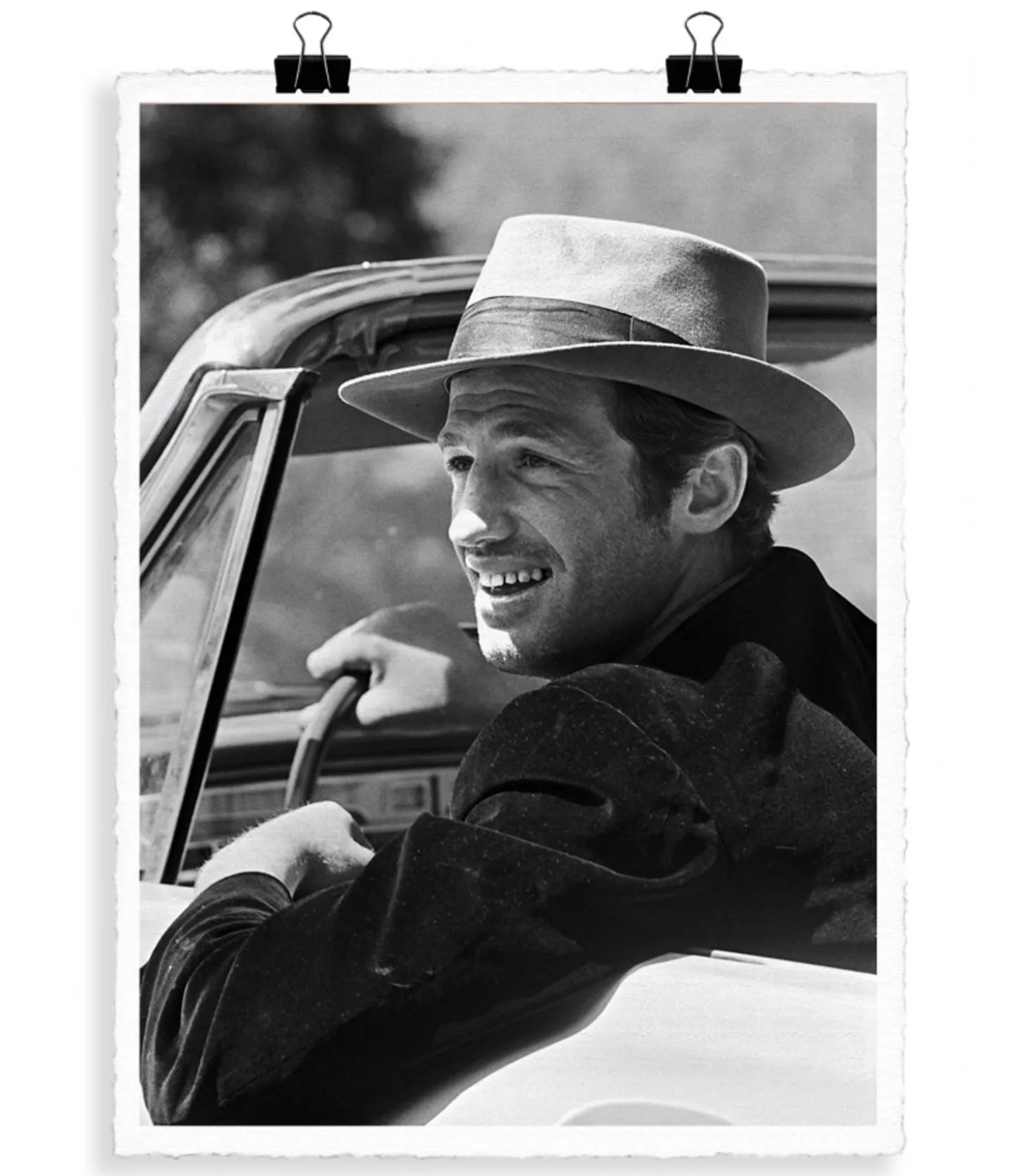 Affiche Belmondo Chapeau 56 x 76 cm-Image Republic Flash Sale