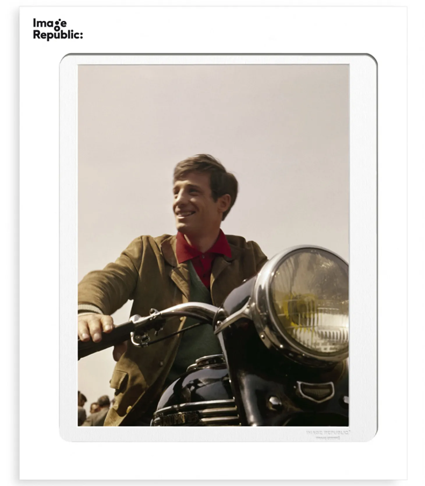 Affiche "Belmondo Moto" 40 x 50 cm-Image Republic Outlet