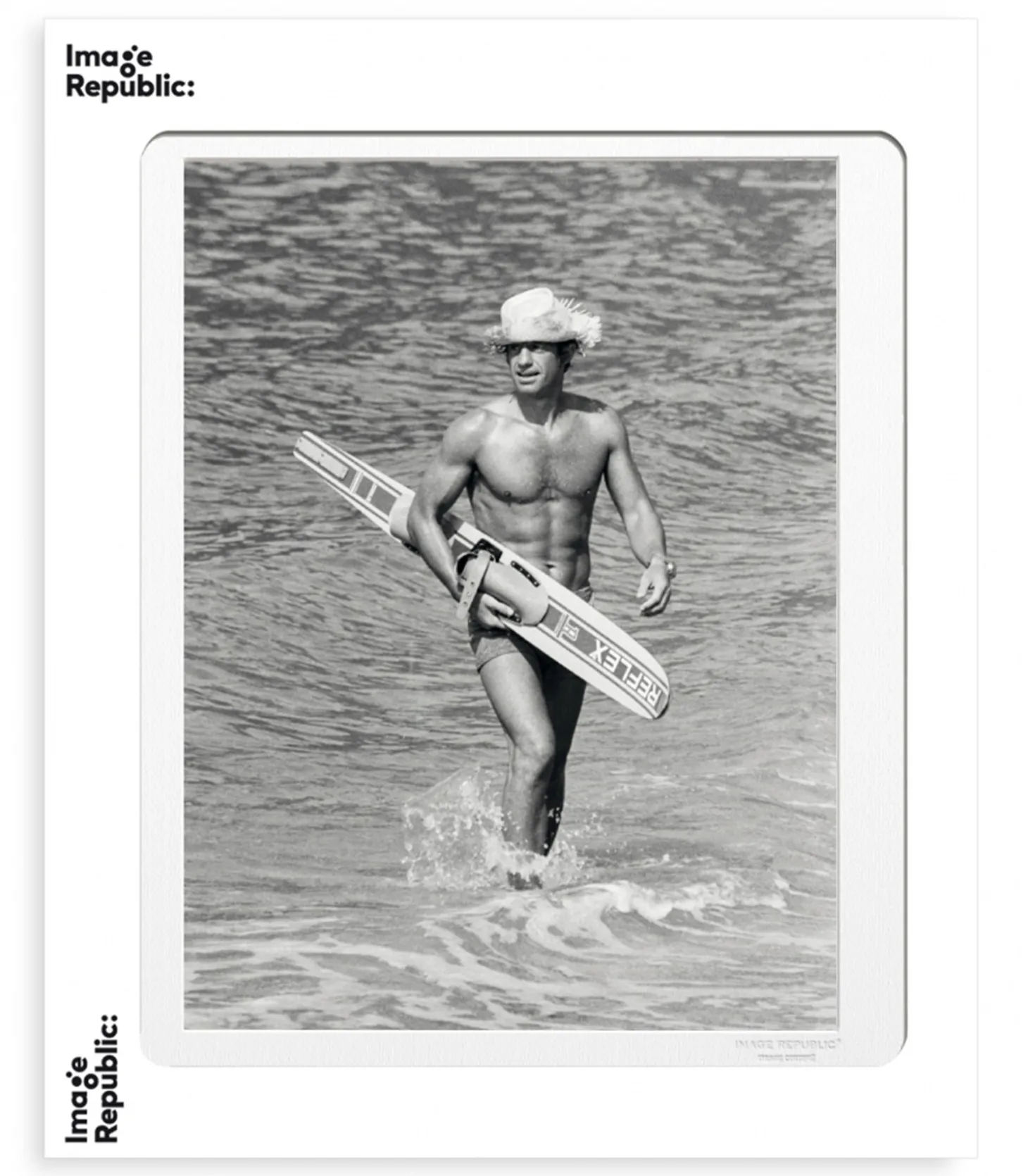 Affiche Belmondo Ski Nautique 40 x 50 cm-Image Republic Fashion