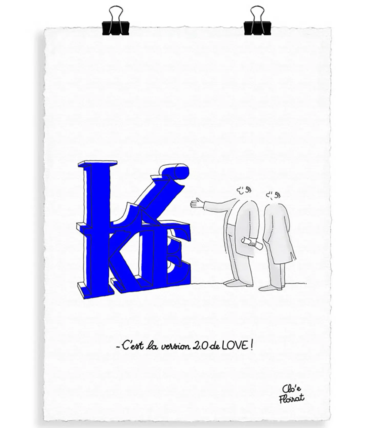 Affiche Clo'e Floirat "Like" 56 x 76 cm-Image Republic Online