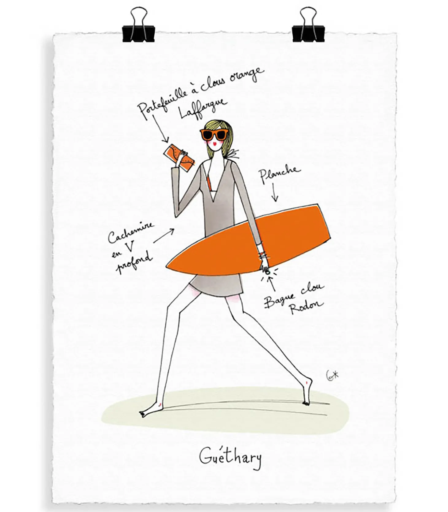 Affiche Eric Giriat 06 Guethary 56 x 76 cm-Image Republic Shop