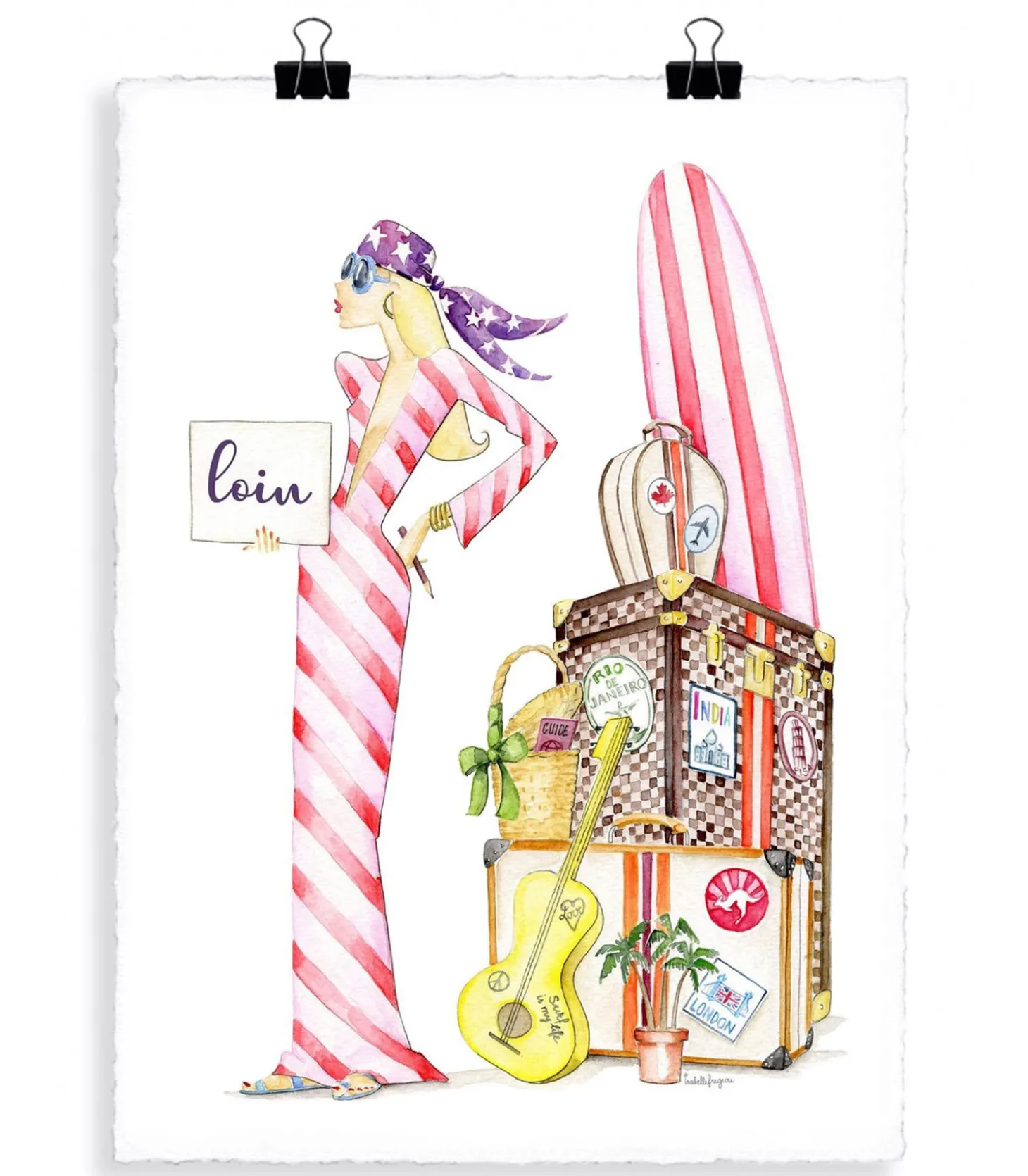 Affiche Isabelle Fregevu Loin 56 x 76 cm-Image Republic Clearance