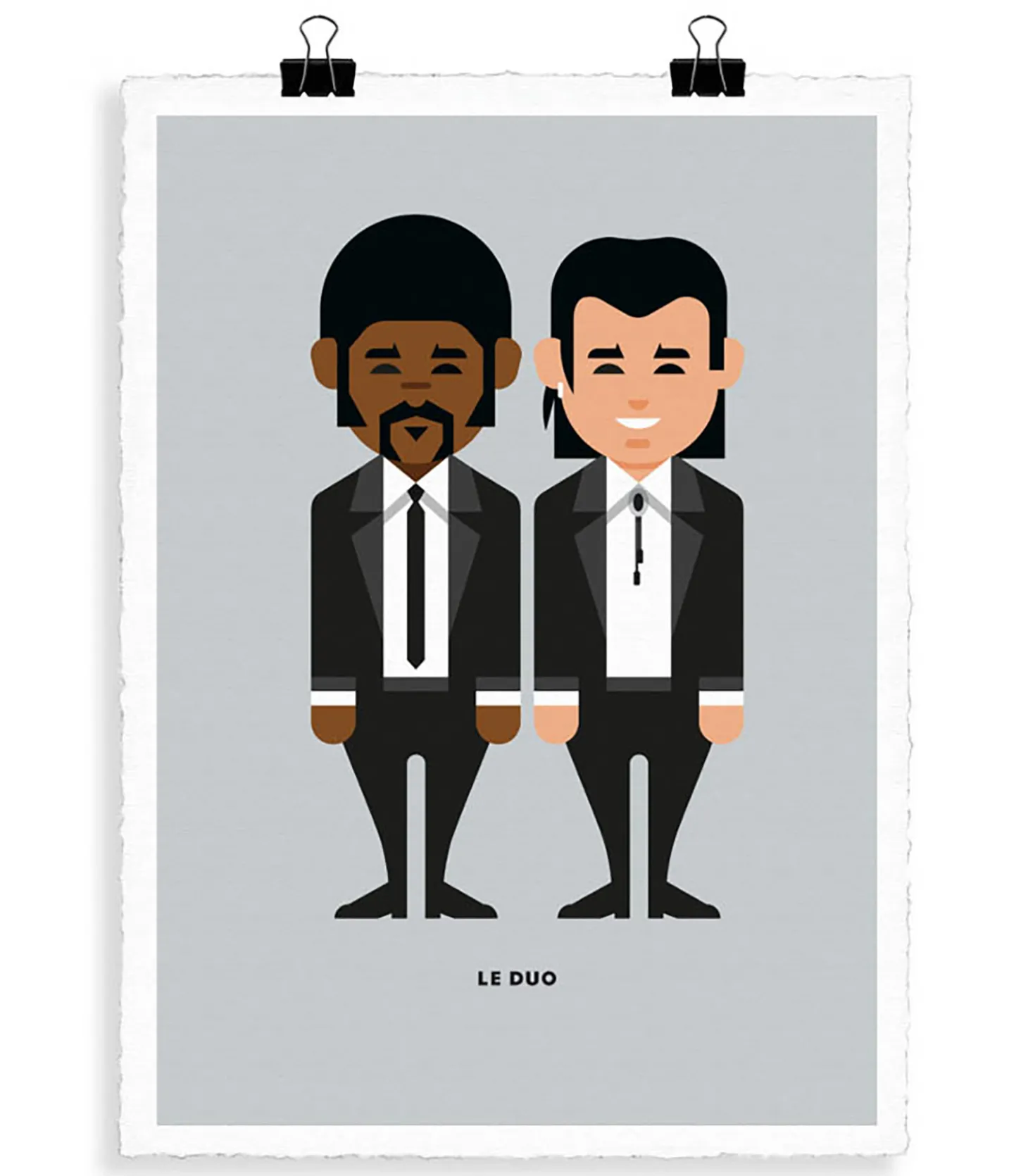 Affiche Le duo Solo 25 "Pulp Fiction" 56 x 76 cm-Image Republic Clearance