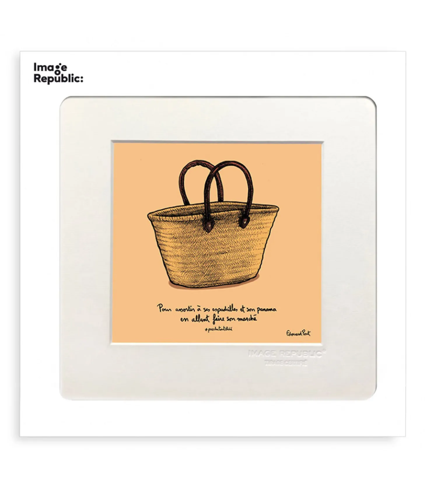 Affiche Pas du tout cliché Panier 22 x 22 cm-Image Republic Cheap