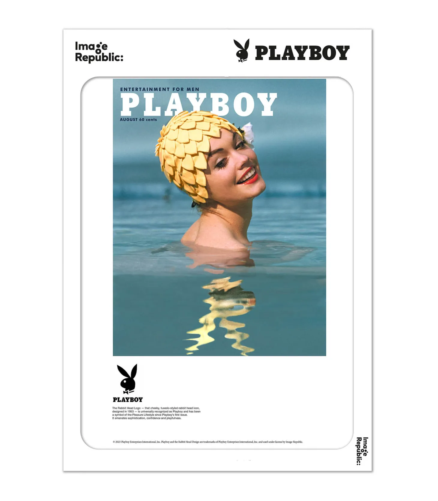 Affiche Playboy Couverture Août 1962 38 x 56 cm-Image Republic Outlet