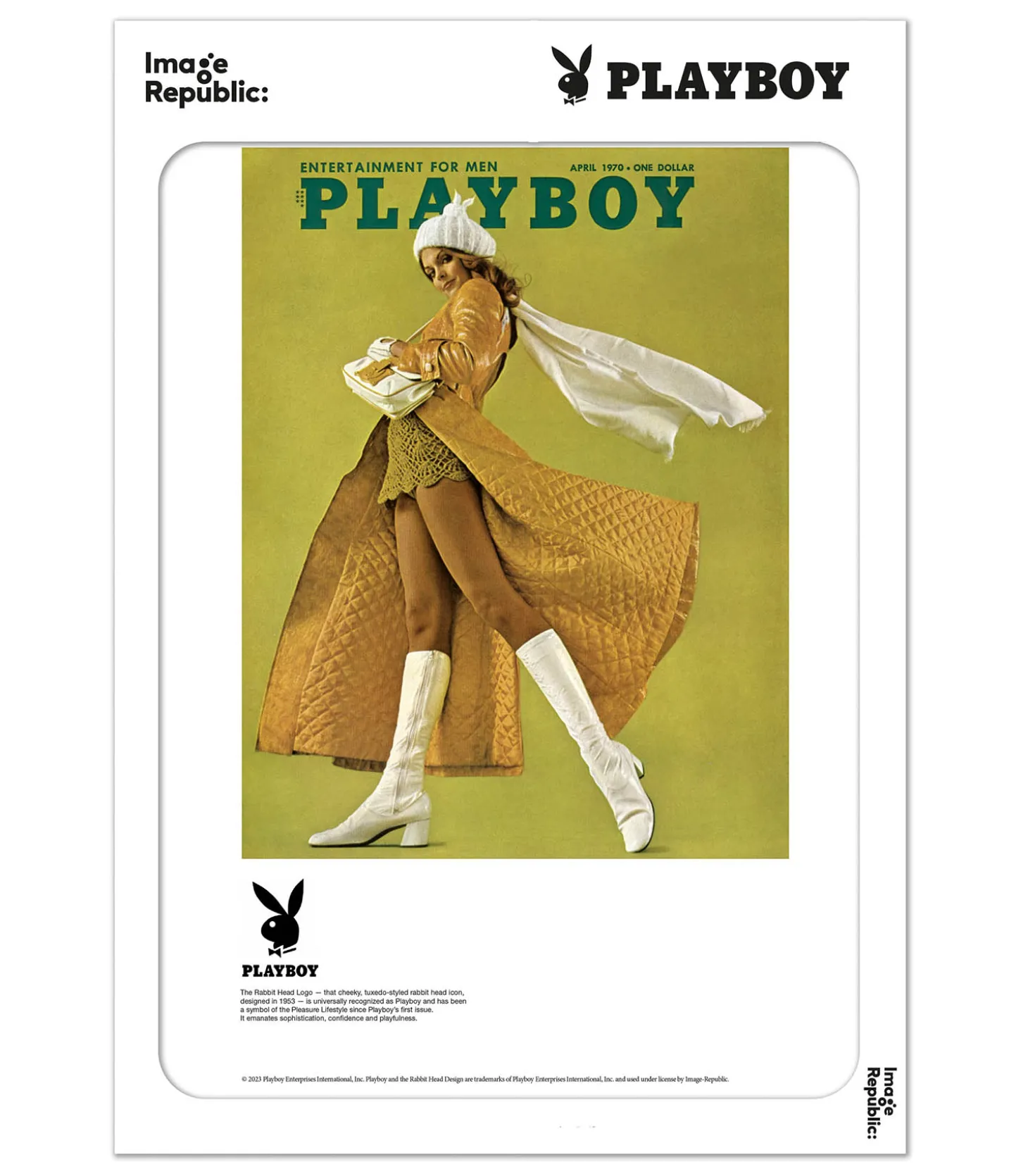Affiche Playboy Couverture Avril 1970 56 x 76 cm-Image Republic Outlet