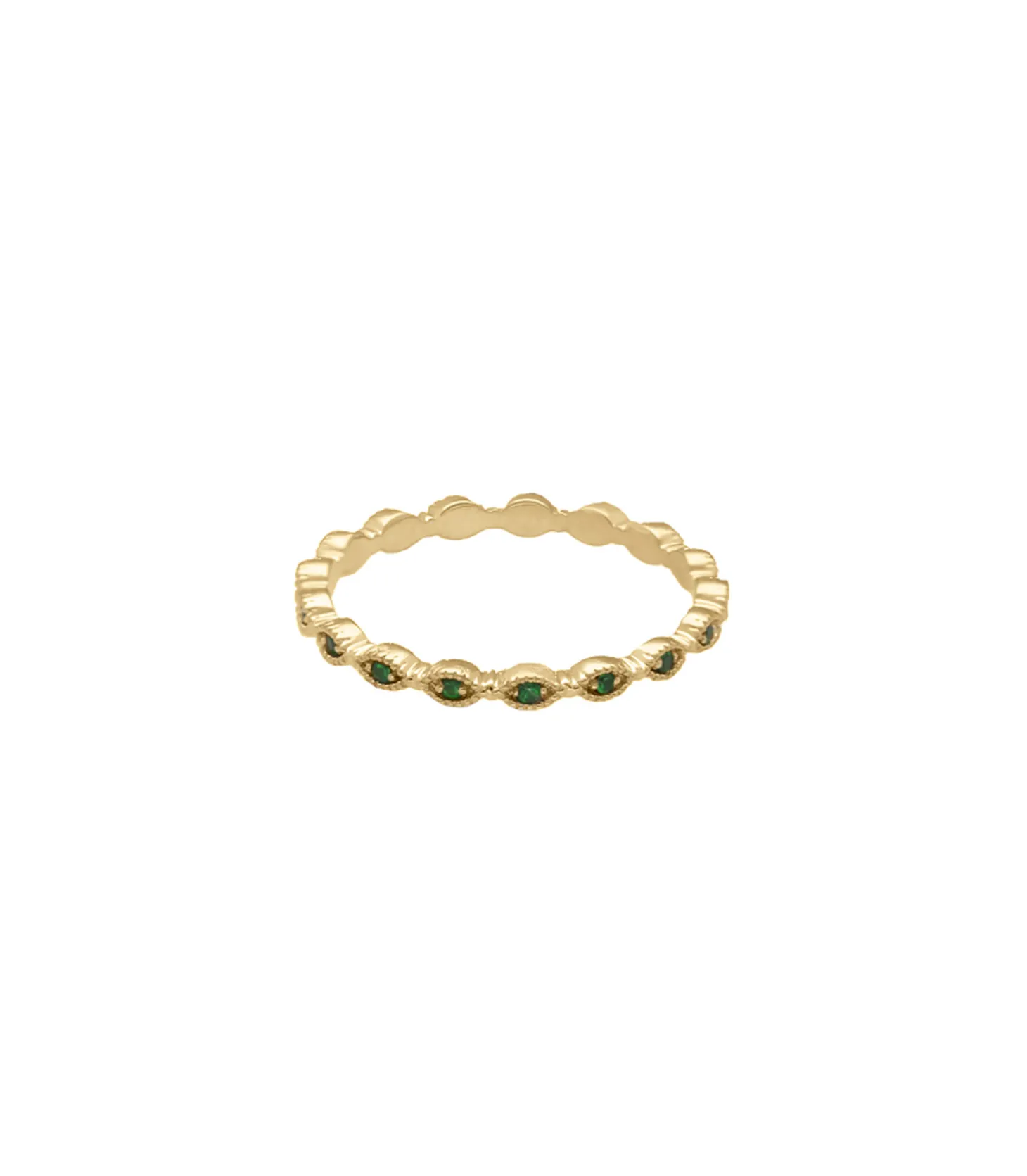 Bague Alliance Multi Mini Oeil Tsavorites-And... Paris Outlet