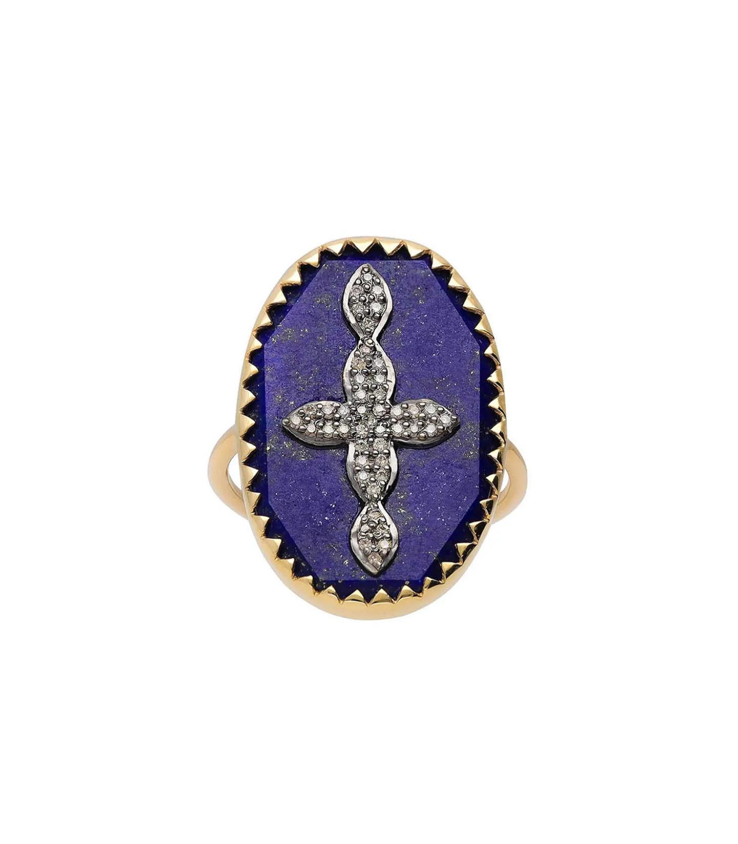 Bague Bowie N°3 Lapis et Diamants x Jane de Boy-Pascale Monvoisin Discount