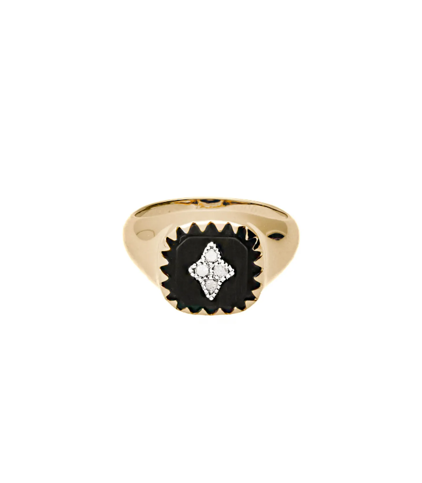 Bague Chevalière Pierrot Noire-Pascale Monvoisin Fashion