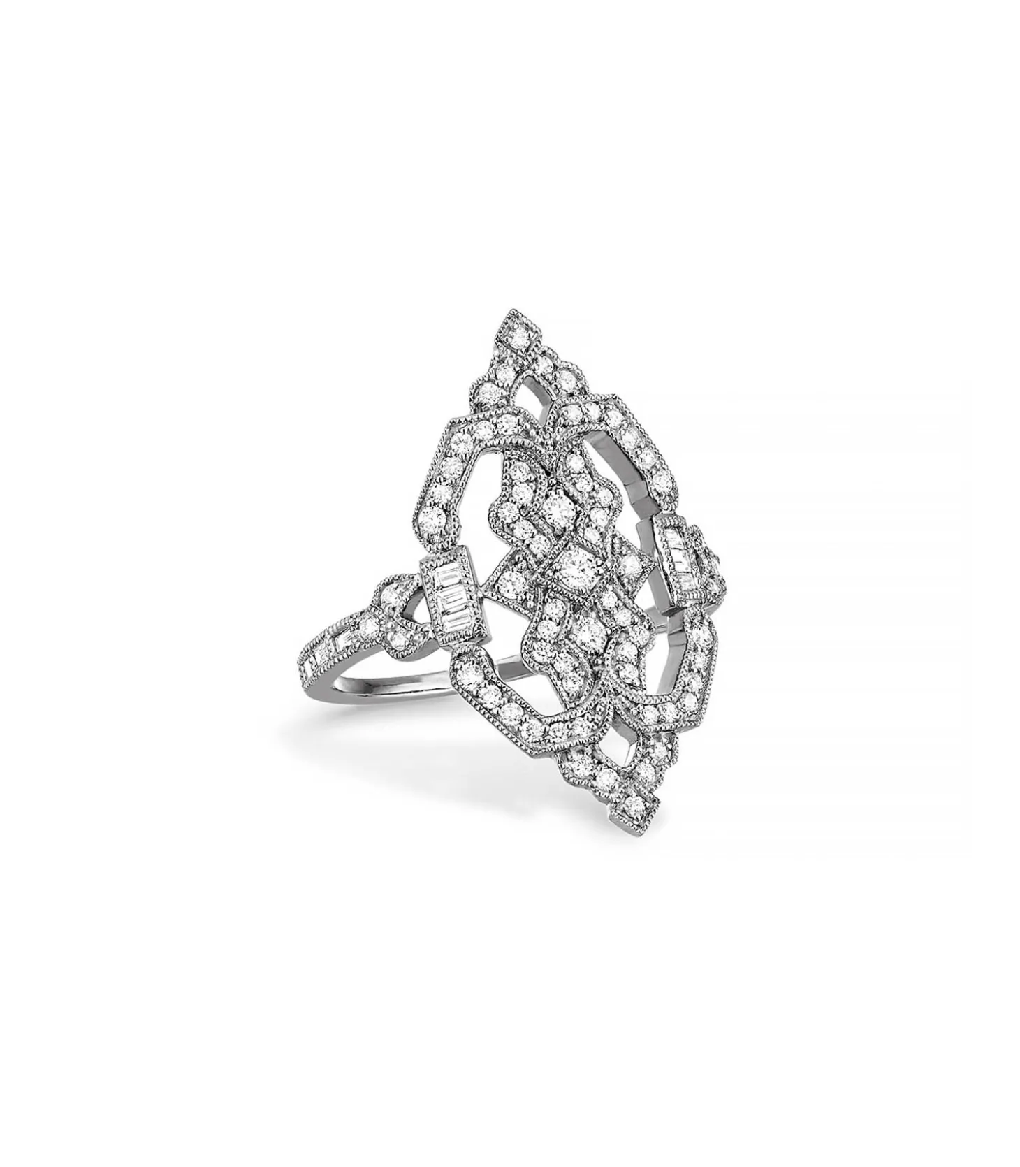 Bague Garbo en or blanc et diamants-Stone Paris Discount