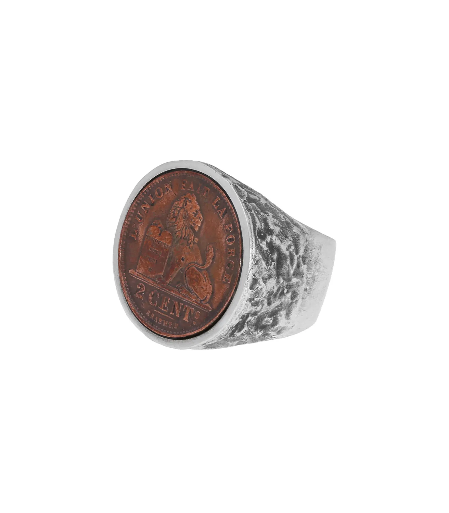 Bague pièce Constitution argent-Roc Paris Outlet