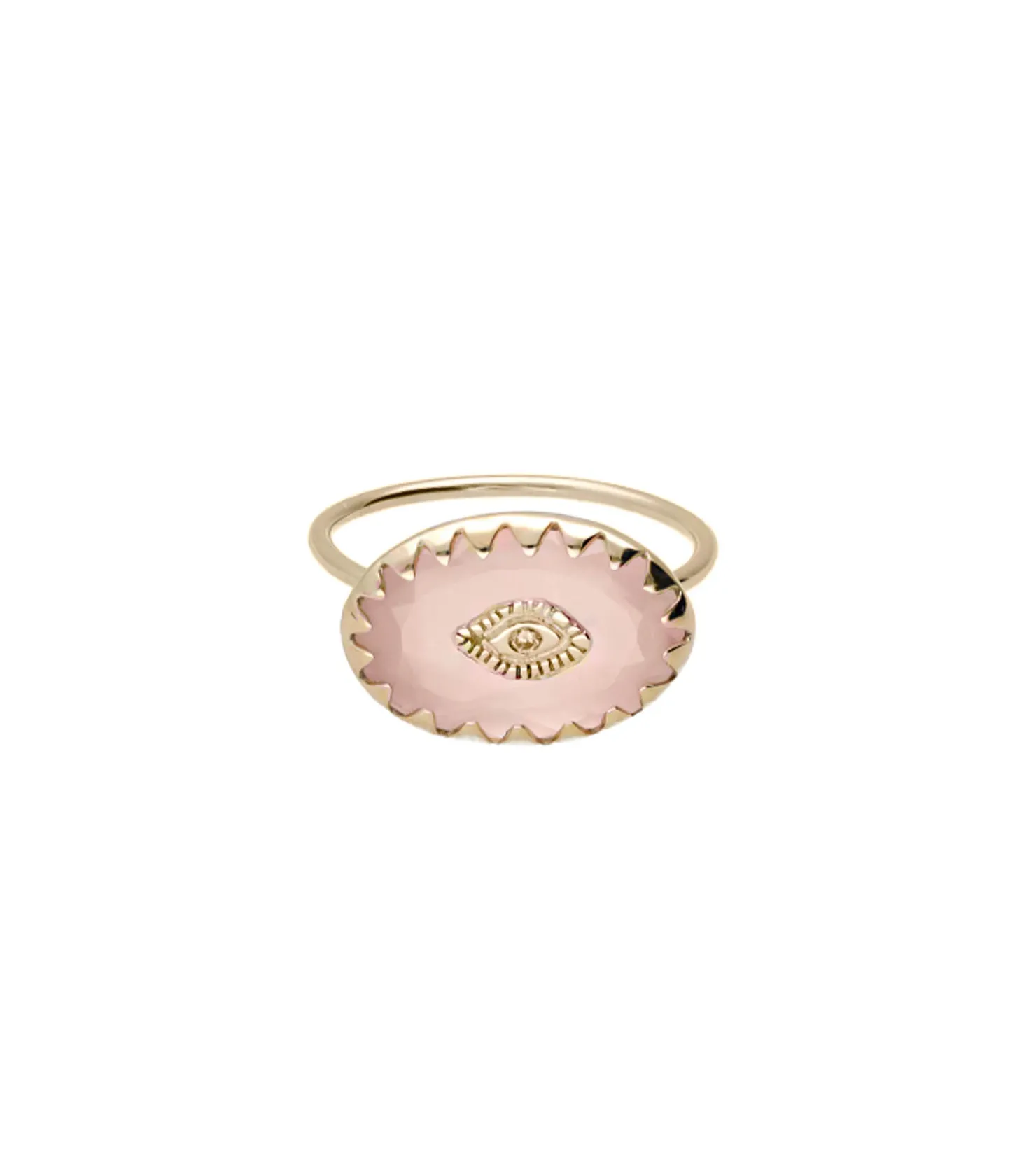 Bague Souad Quartz Rose-Pascale Monvoisin Cheap