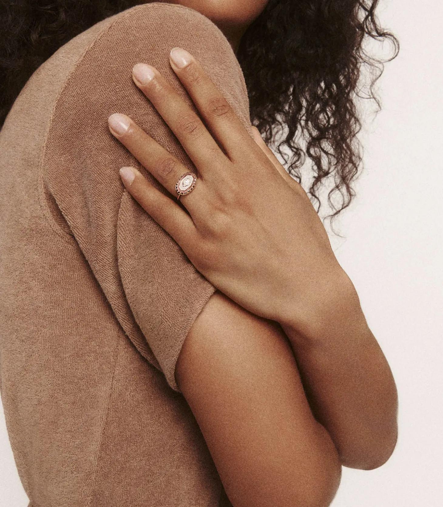 Bague Souad Quartz Rose-Pascale Monvoisin Cheap