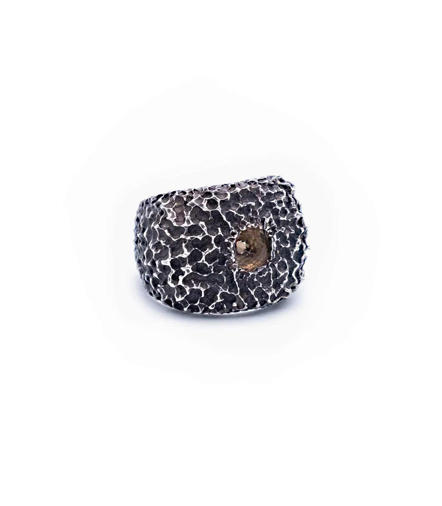 Bague 6x6 Quartz fumé Argent-Ylang Ravel Best