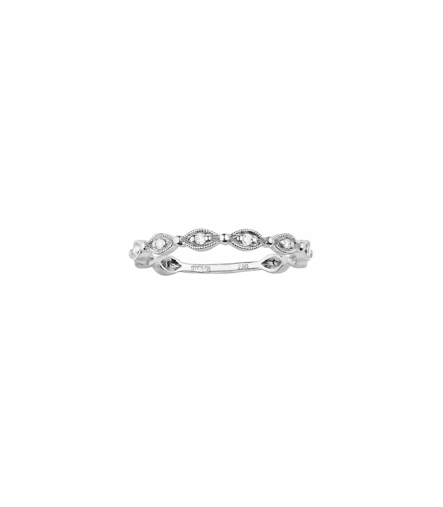 Bague Yasmine or blanc-Stone Paris Best