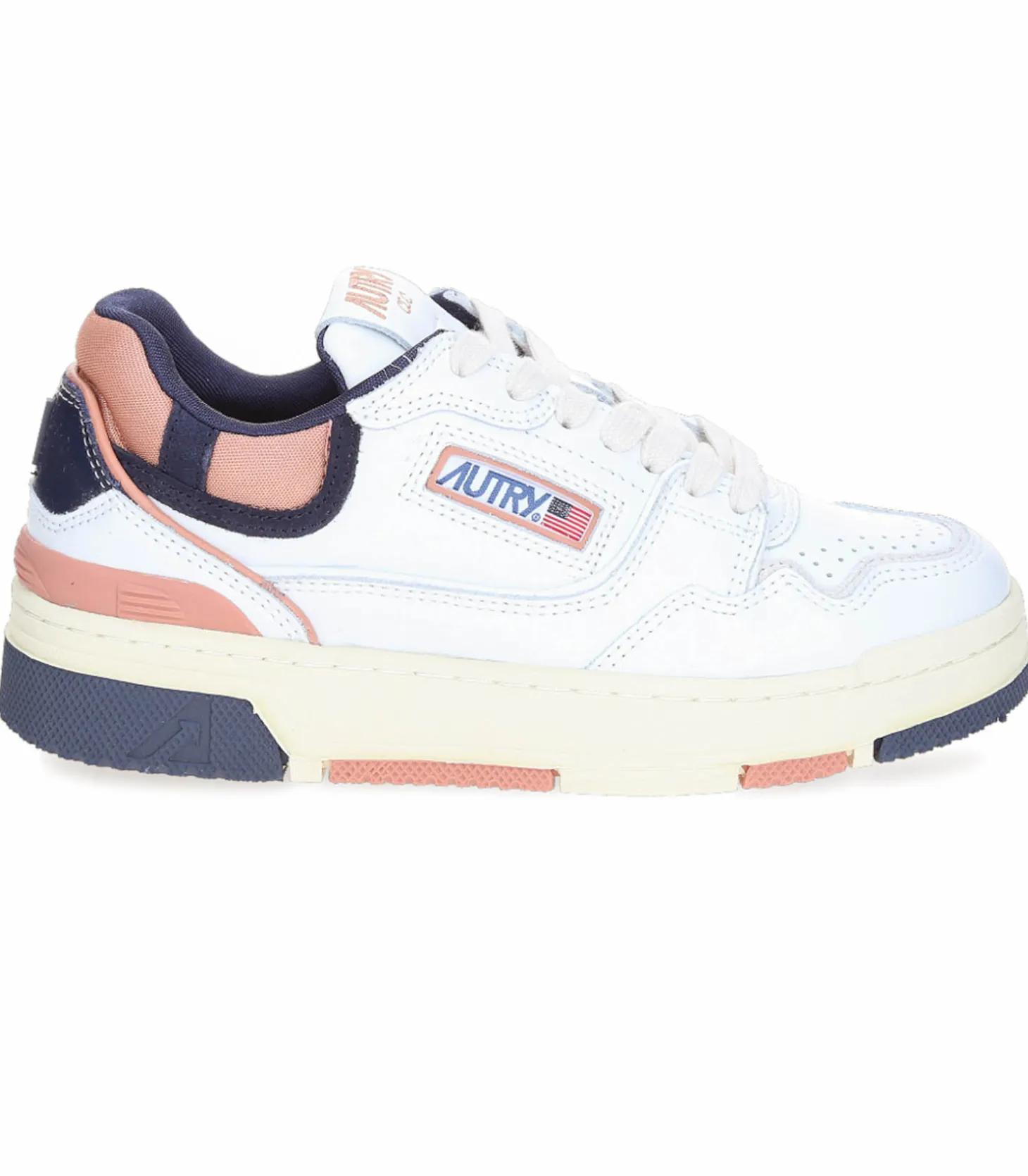 Baskets CLC Blanc, Rose et Bleu-Autry Cheap