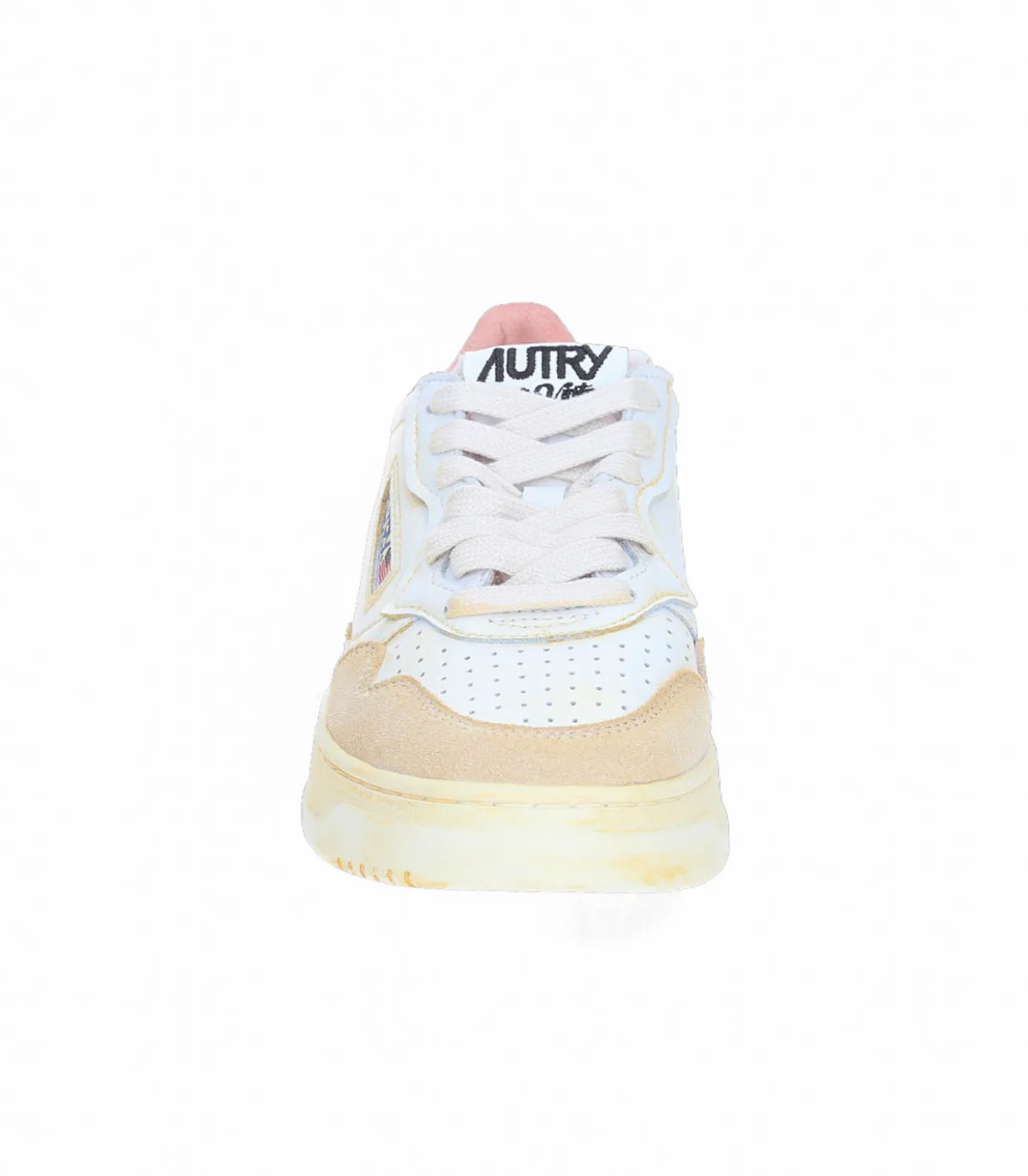 Baskets Medalist Low Super Vintage Blanc Jaune et Sashimi-Autry Sale