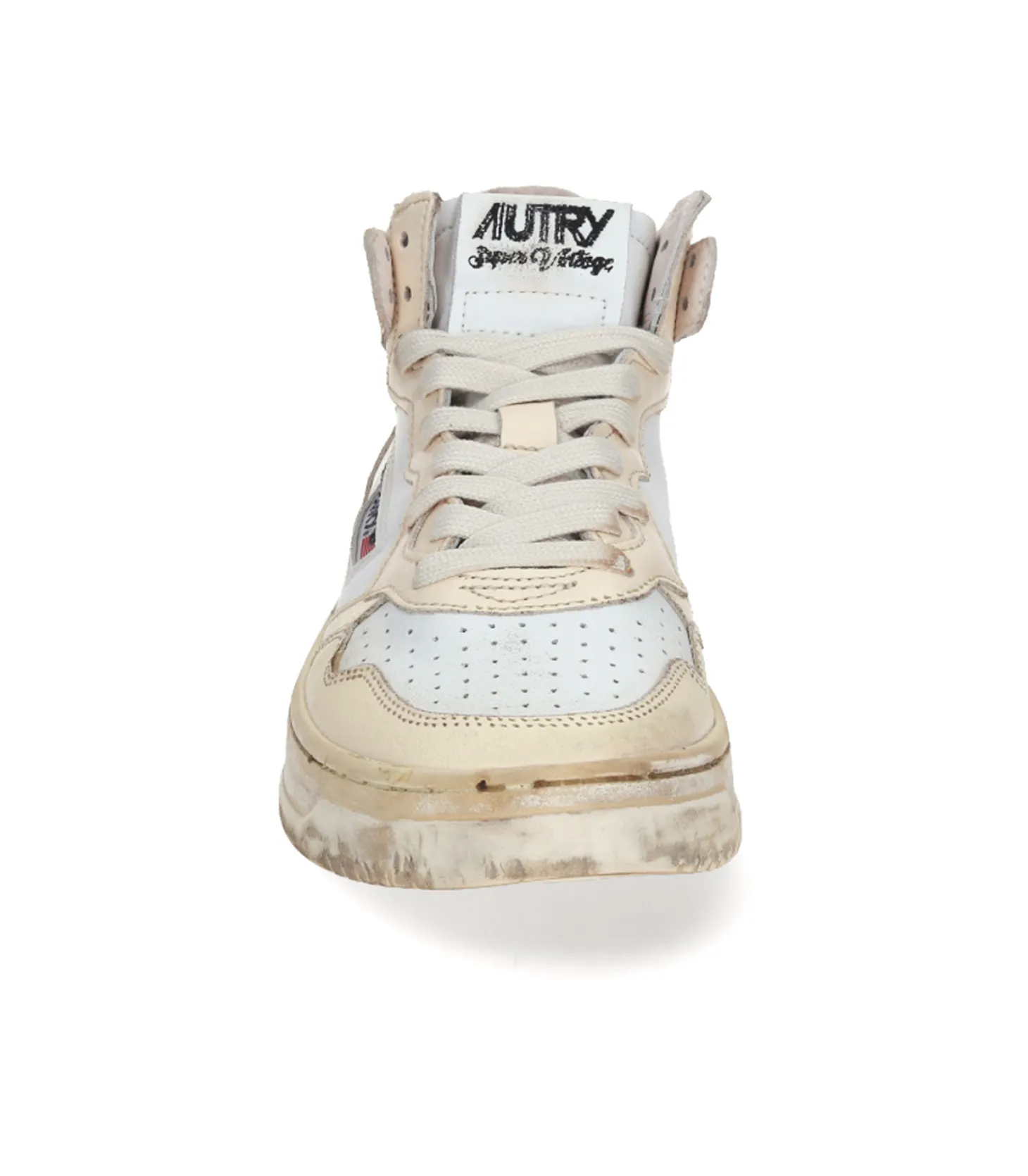 Baskets Medalist Super Vintage Mid Leather White/Ivory-Autry Online