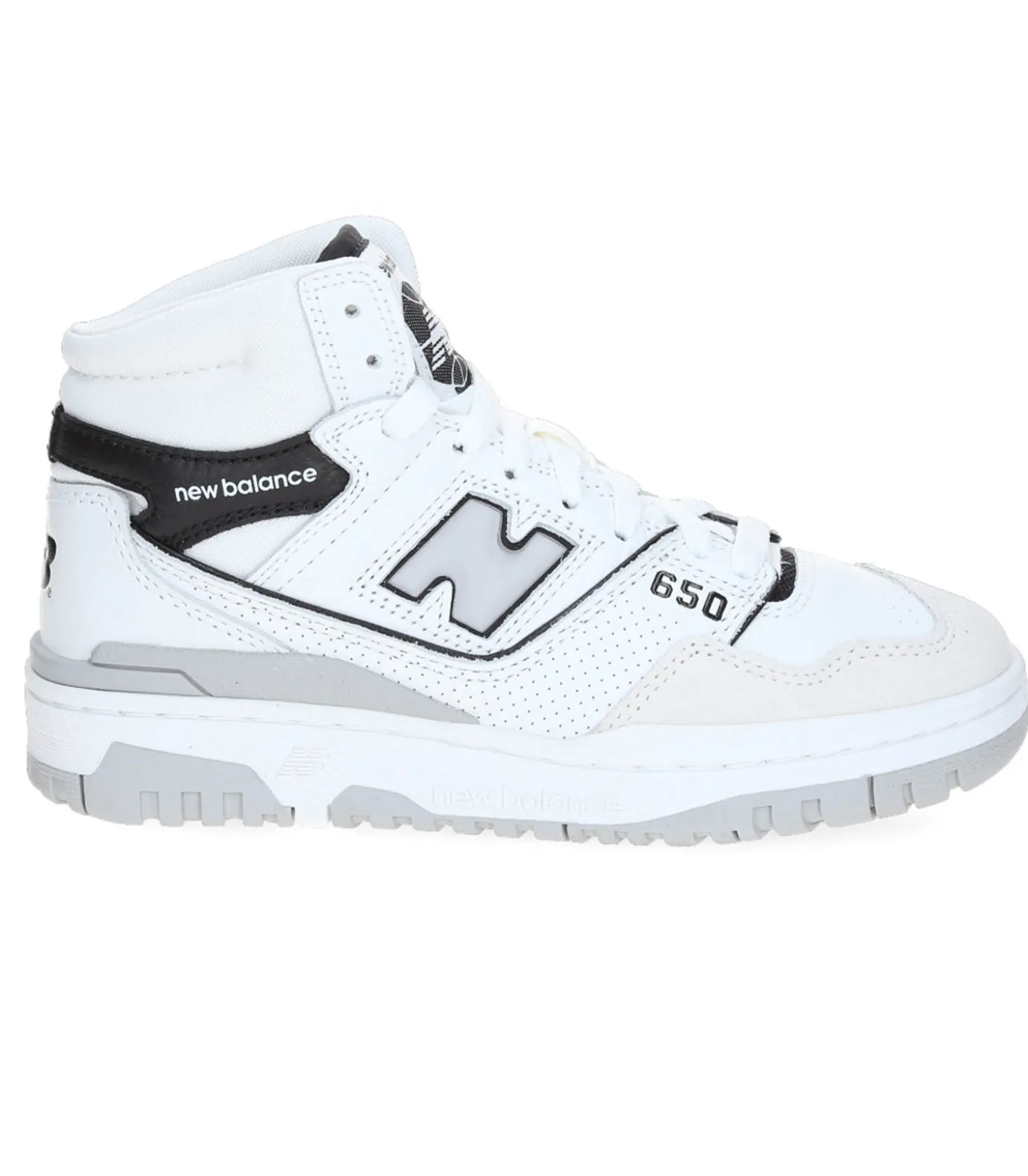 Baskets Montantes 650 Blanc et Noir-New Balance Cheap