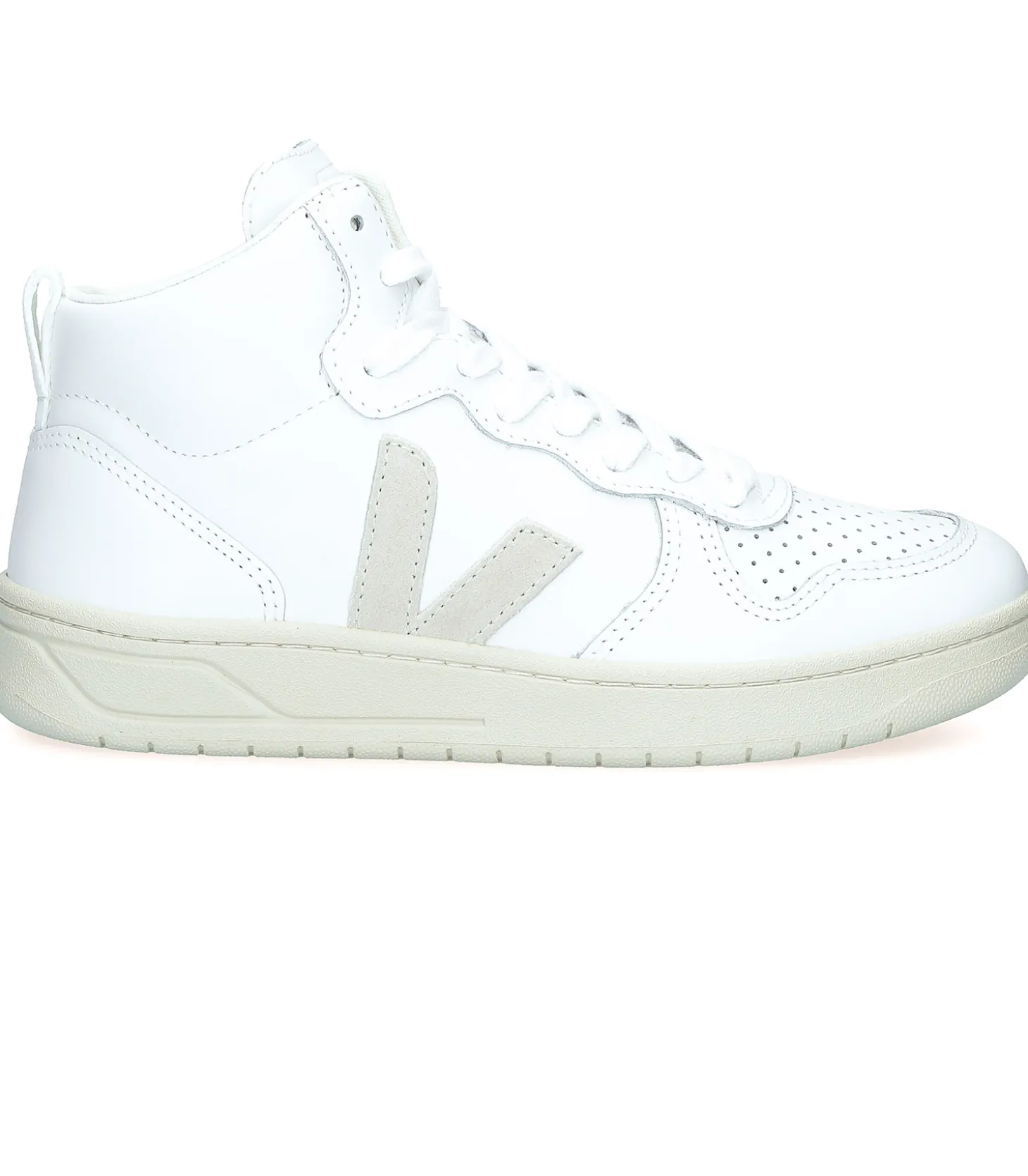Baskets V-15 Leather Extra-White Natural-Veja Shop