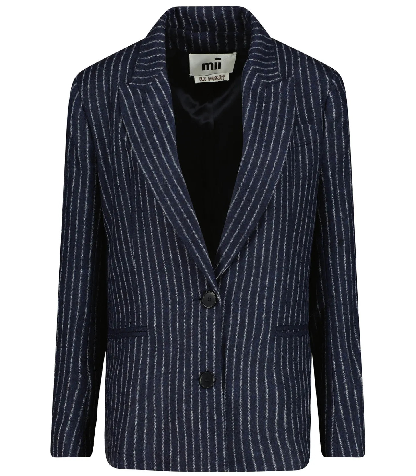 Blazer à rayures Fatou Marine-Mii Store
