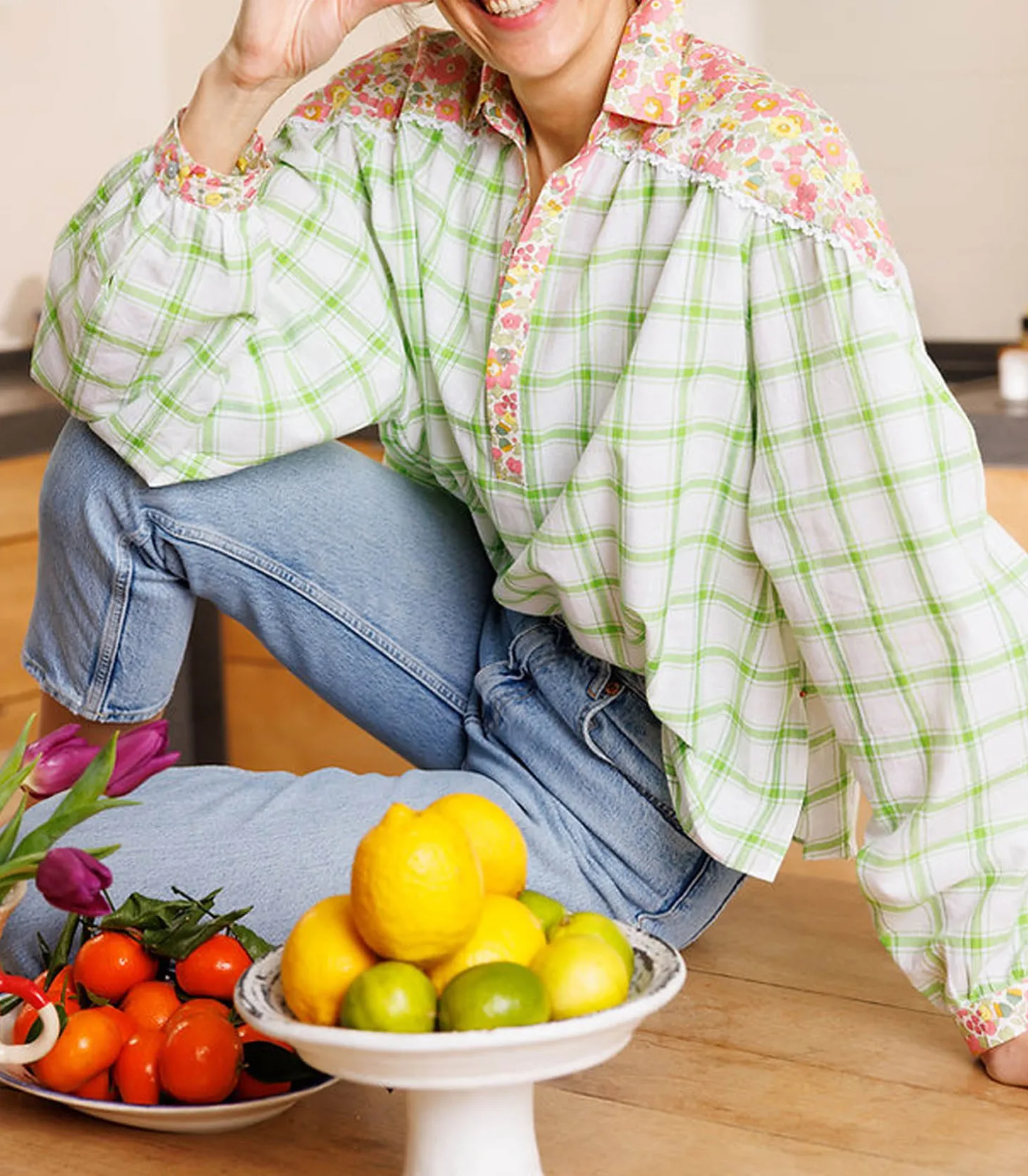 Blouse Pistacho-Paolina Flash Sale