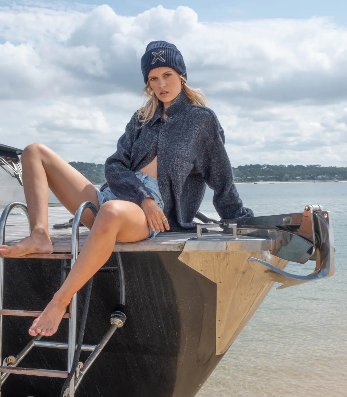 Bonnet Lumi X Black Navy-Unio Hamburg Outlet