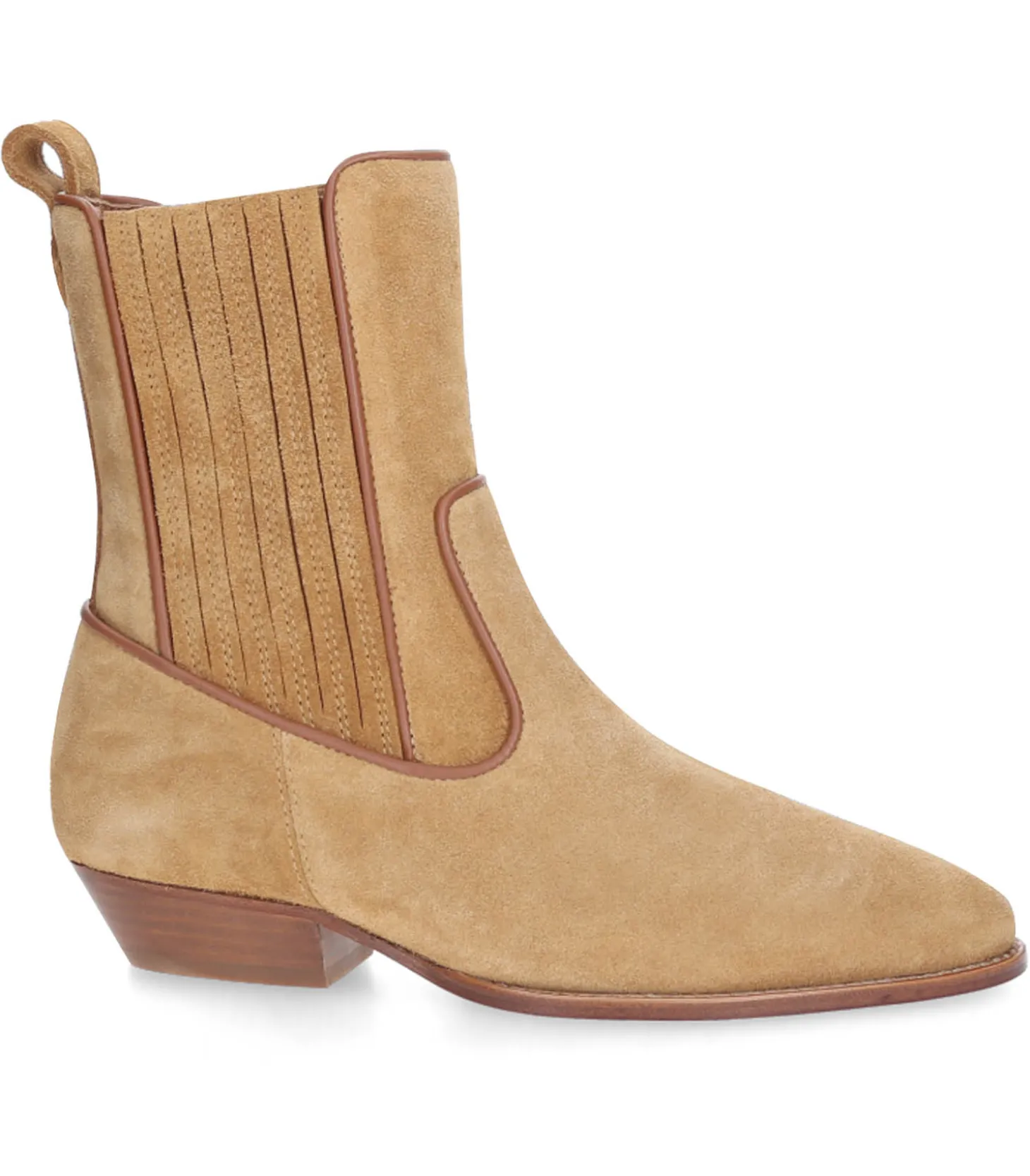 Boots Abbey en nubuck Camel-Socque Paris Discount