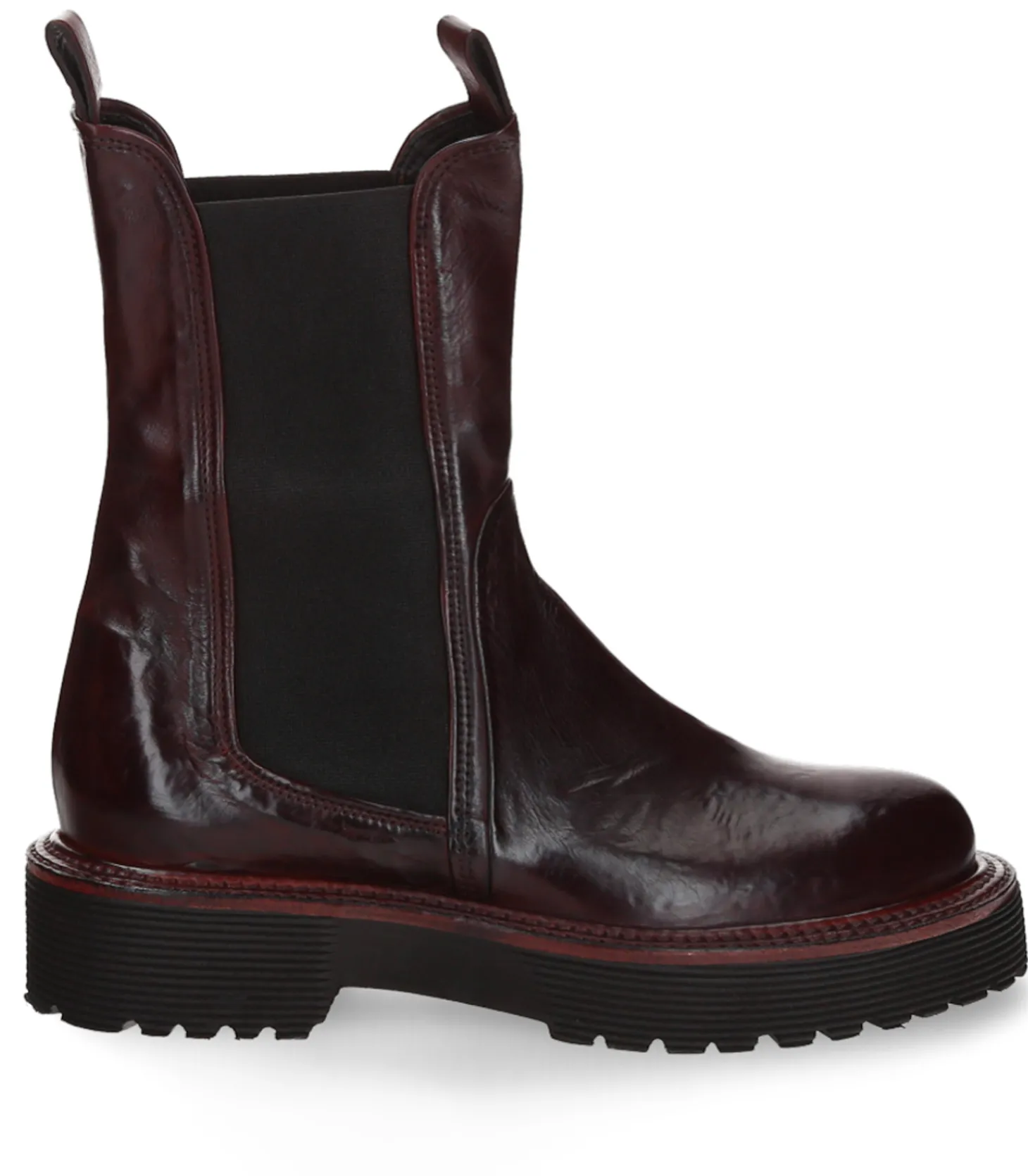 Boots chelsea Monastero en cuir Bordeaux-King Tartufoli Best
