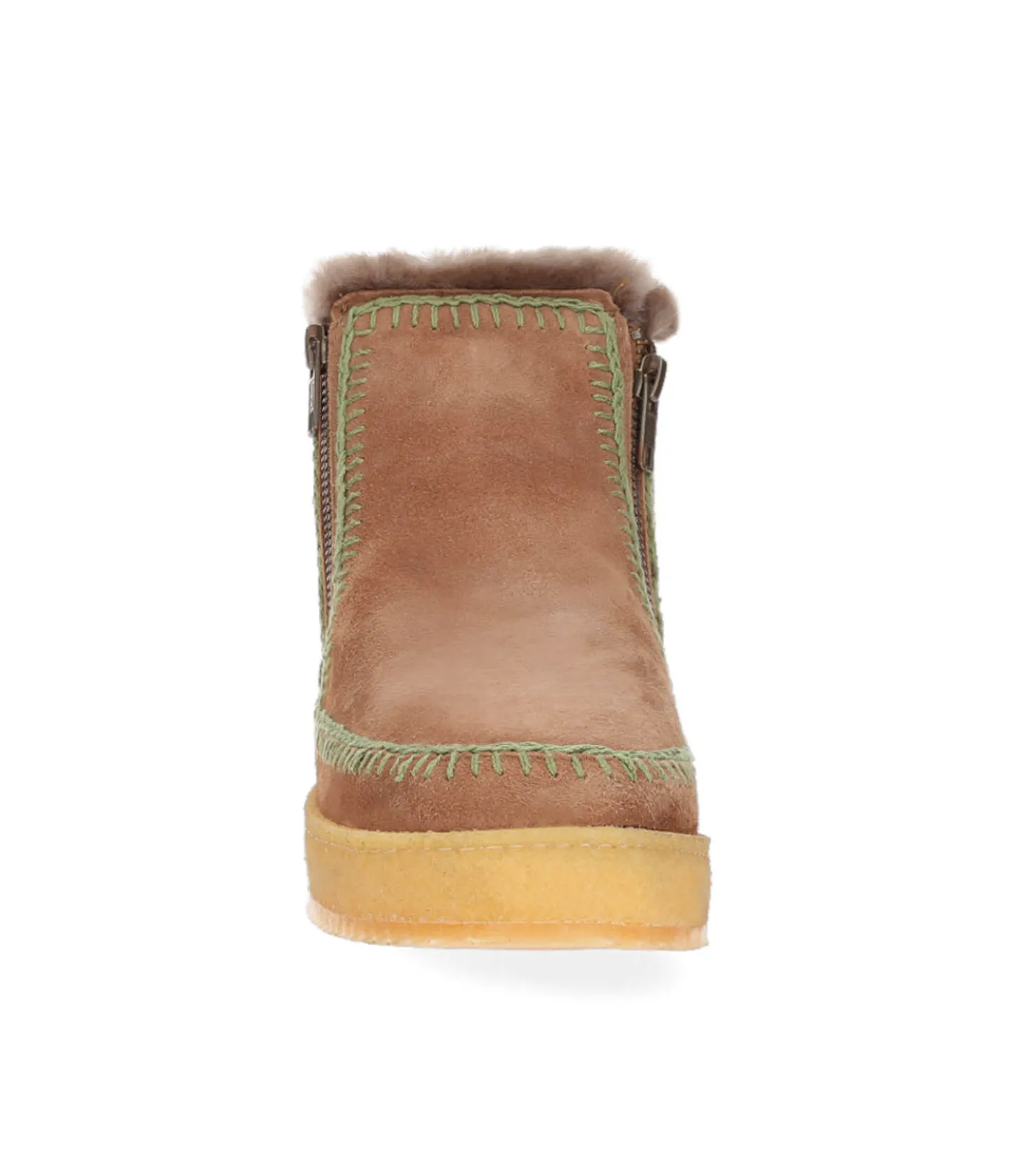 Boots Setsu Crochet Crepe Suede Camel/Khaki-laidback london Outlet
