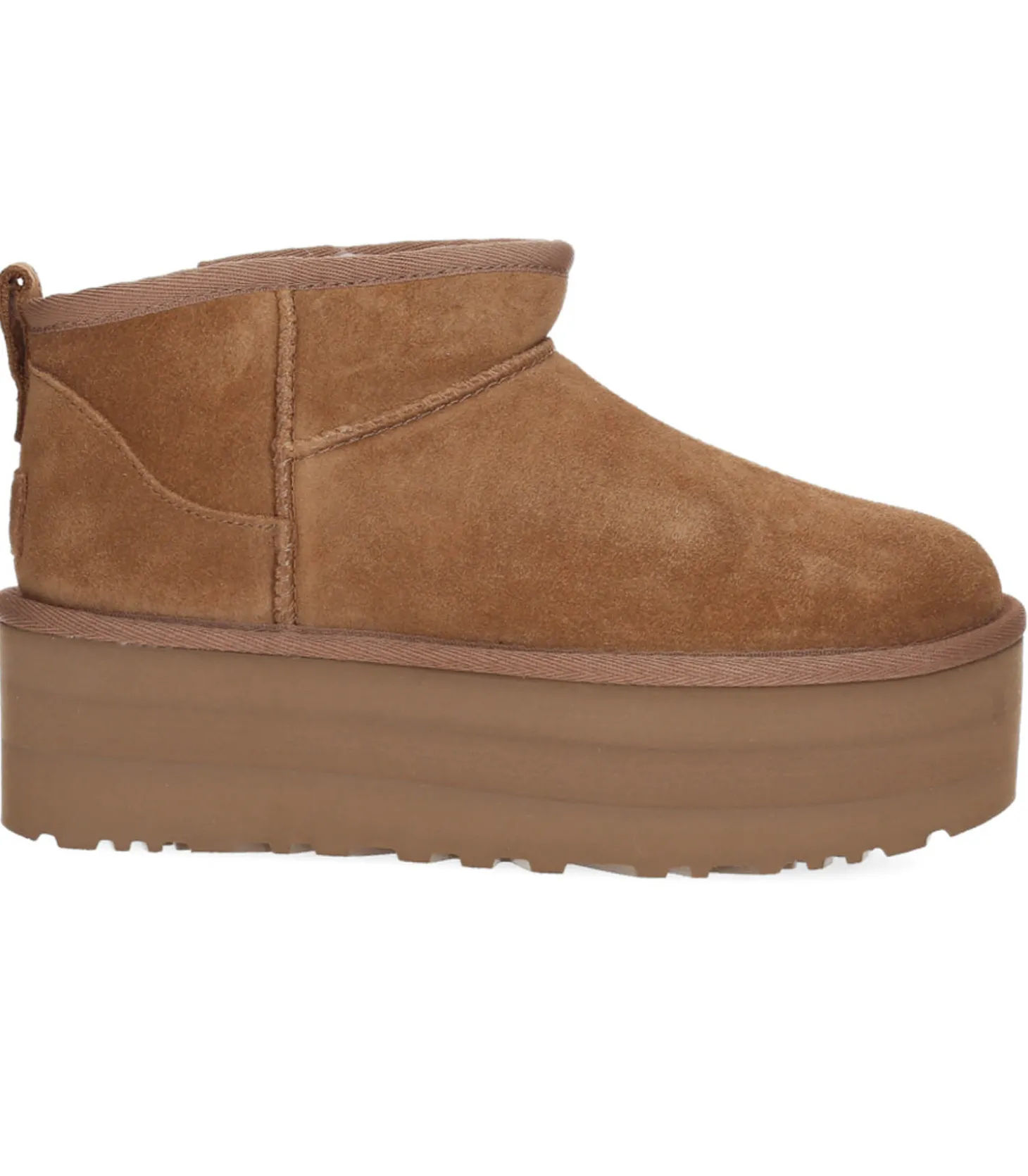 Bottines Classic Ultra Mini Plateforme Daim Chestnut-UGG® Cheap