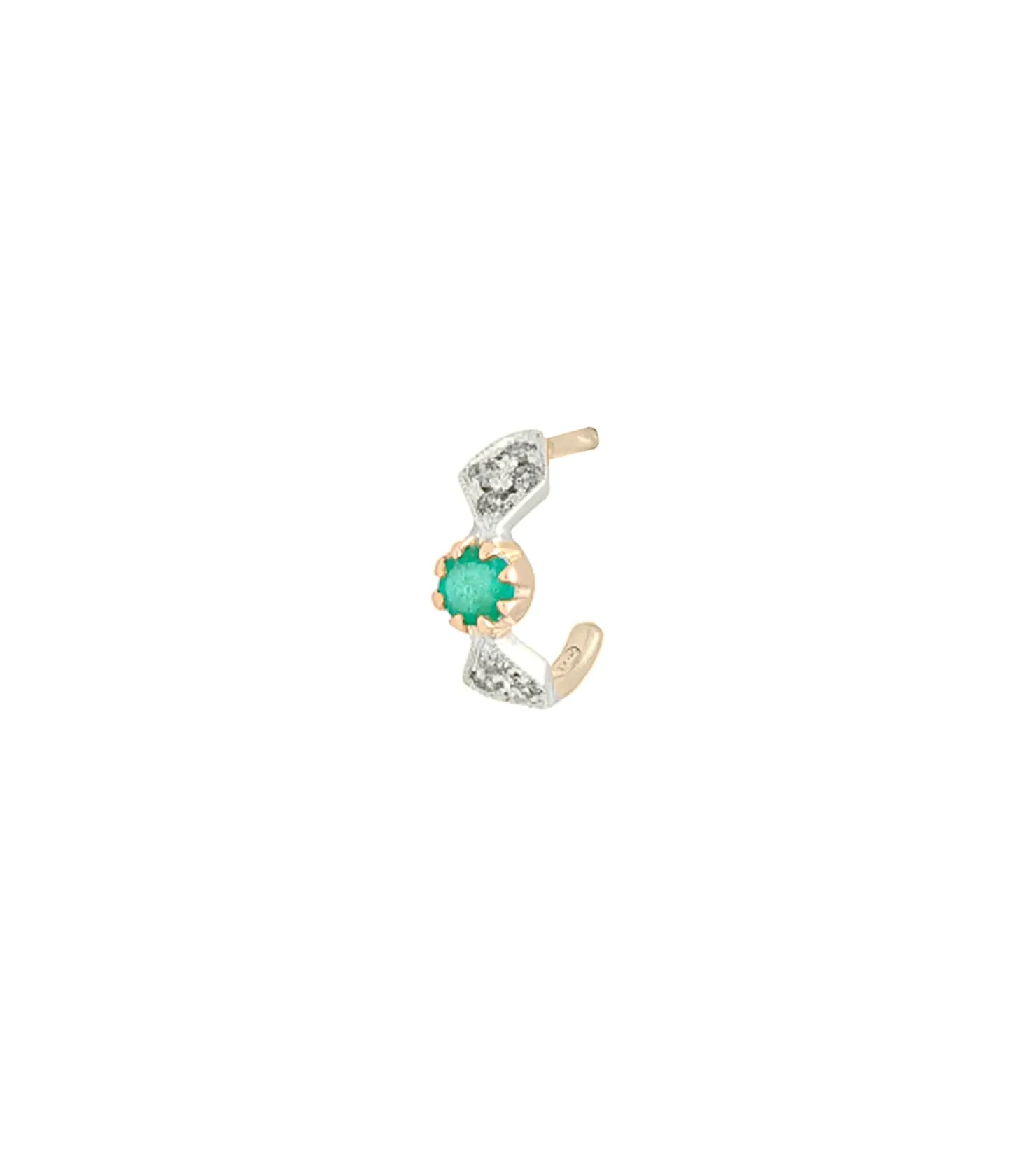 Boucle d'oreille Adèle n°1 Emeraude-Pascale Monvoisin Clearance
