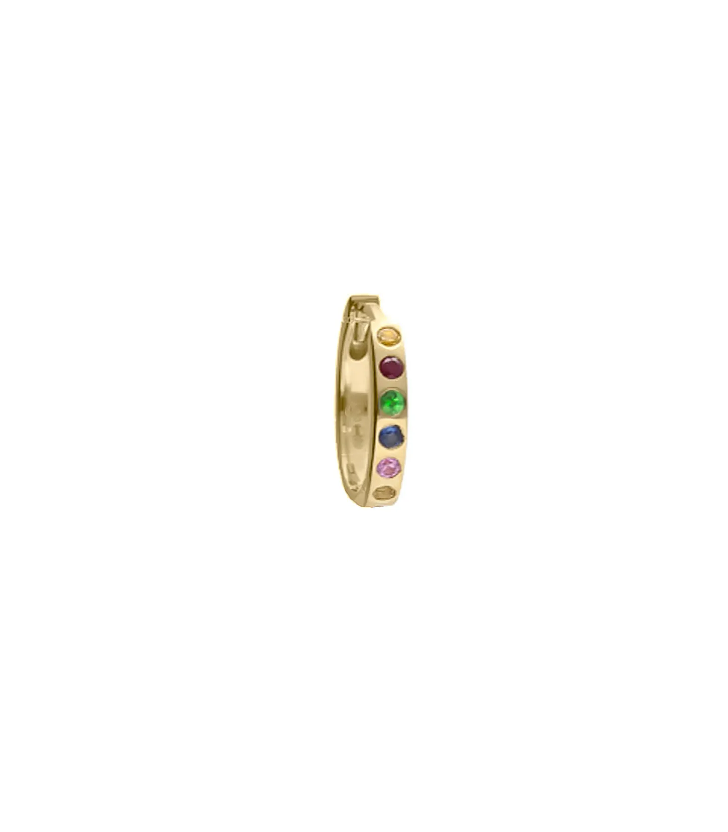 Boucle d'oreille Créole Mutli Saphirs Or jaune-And... Paris Flash Sale