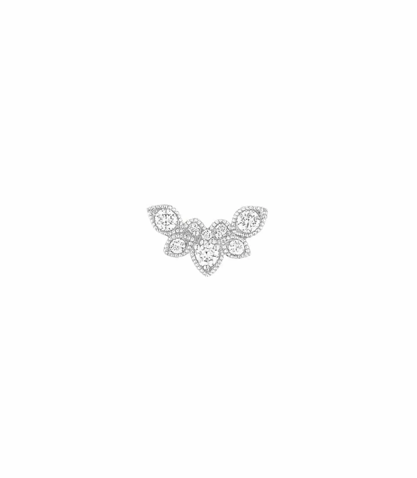 Boucle d'oreille Nude Or blanc et Diamants-Stone Paris Flash Sale