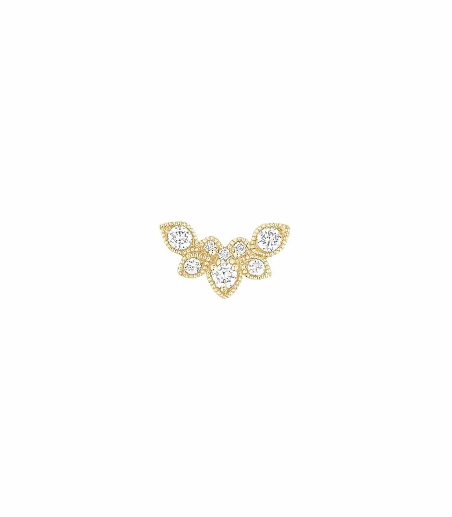 Boucle d'oreille Nude Or Jaune & Diamants-Stone Paris Outlet