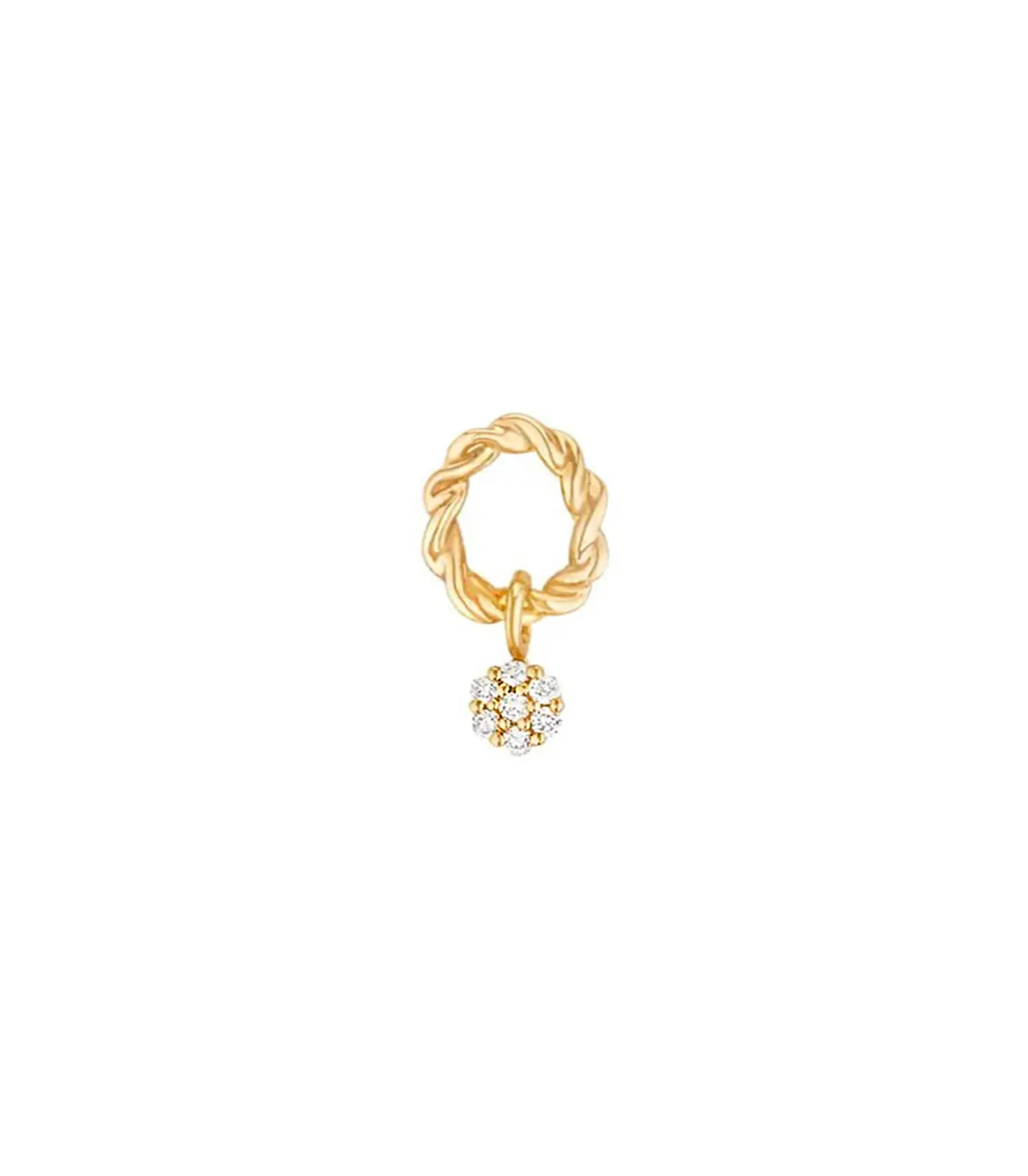 Boucle d'oreille Puce Dunaway Or Jaune et Diamants-Stone Paris Best Sale
