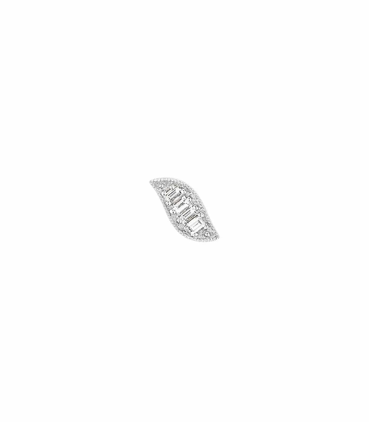 Boucle D'oreille Roméo et Juliette Or blanc et diamants-Stone Paris Cheap