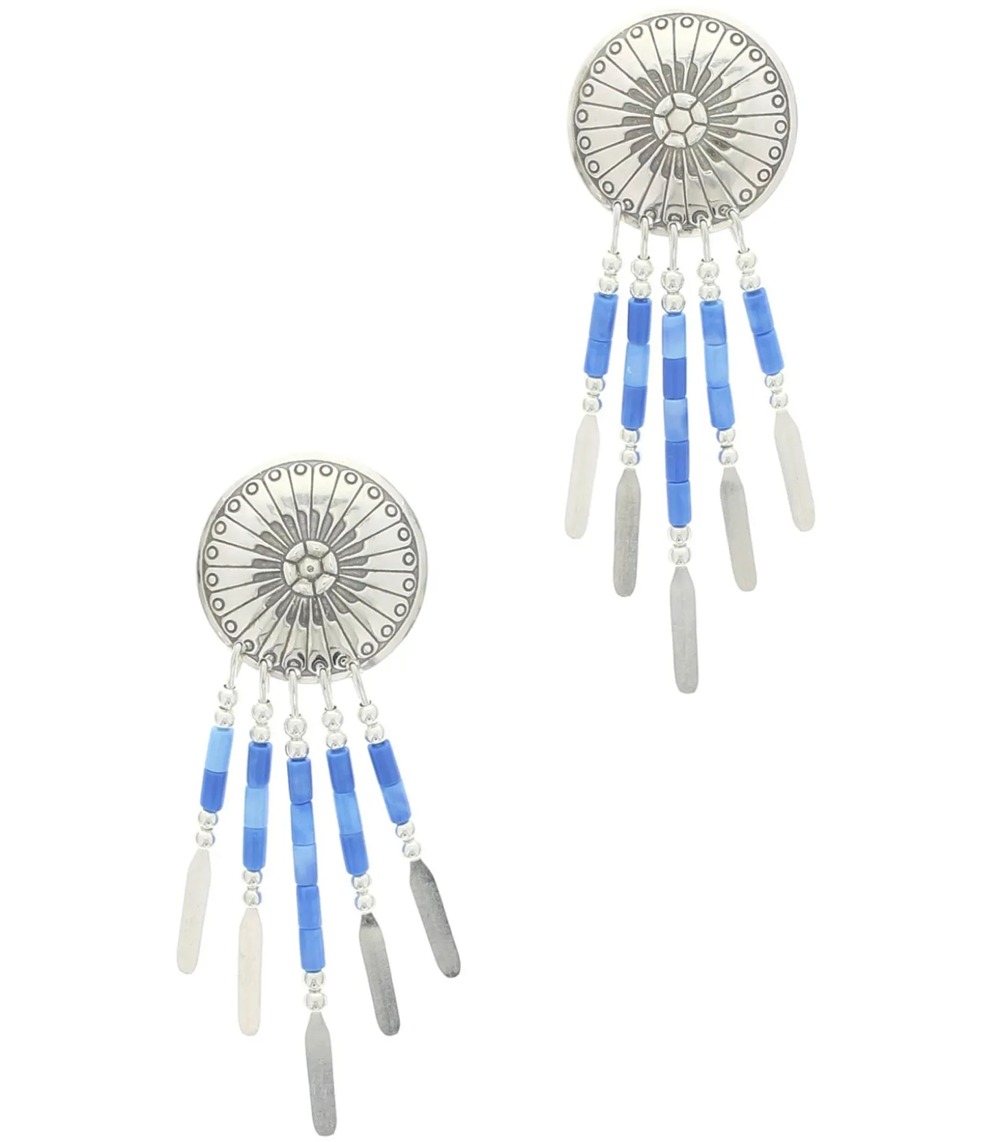 Boucles d'oreilles Navajo Concha et pendants-Harpo Outlet