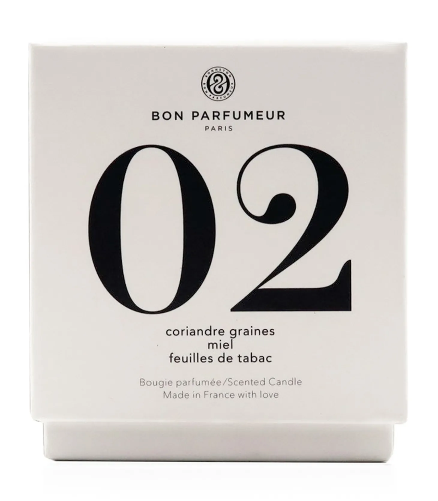 Bougie parfumée 02 Graines de Coriandre, Miel et Feuilles de Tabac-Bon Parfumeur Fashion