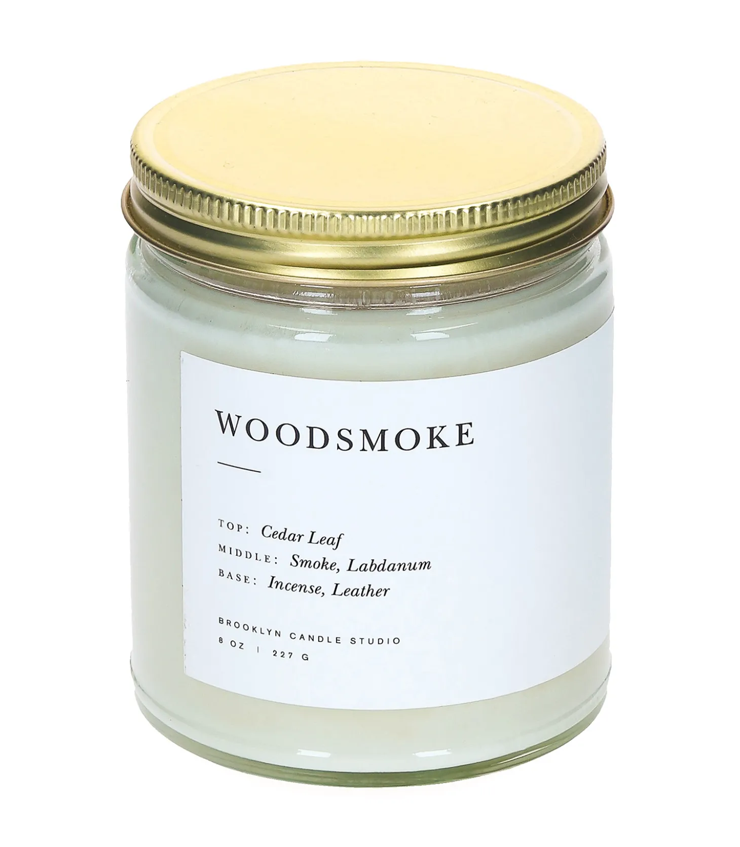 Bougie végétale parfumée Minimalist Woodsmoke-Brooklyn Candle Studio Discount