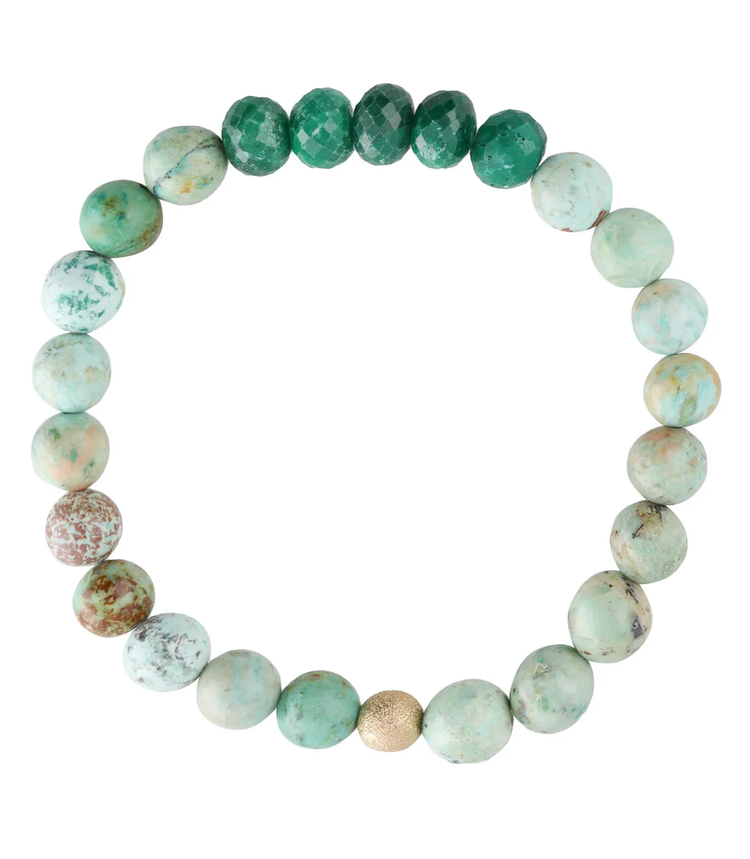 Bracelet Turquoise et Emeraude-Nathalie Guinochet Shop