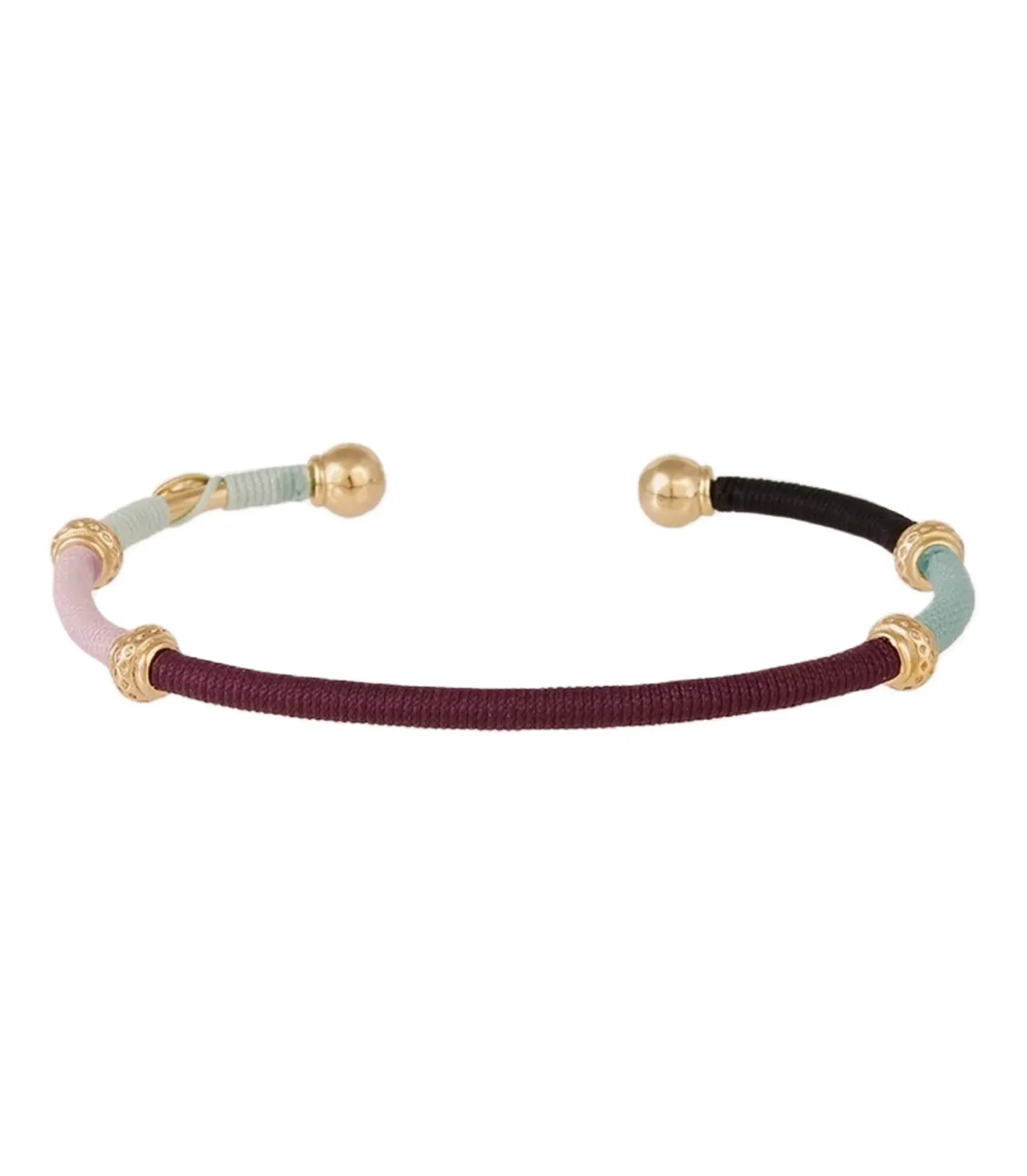 Bracelet Zanzifull doré Multicolor Violet-Gas Bijoux Cheap