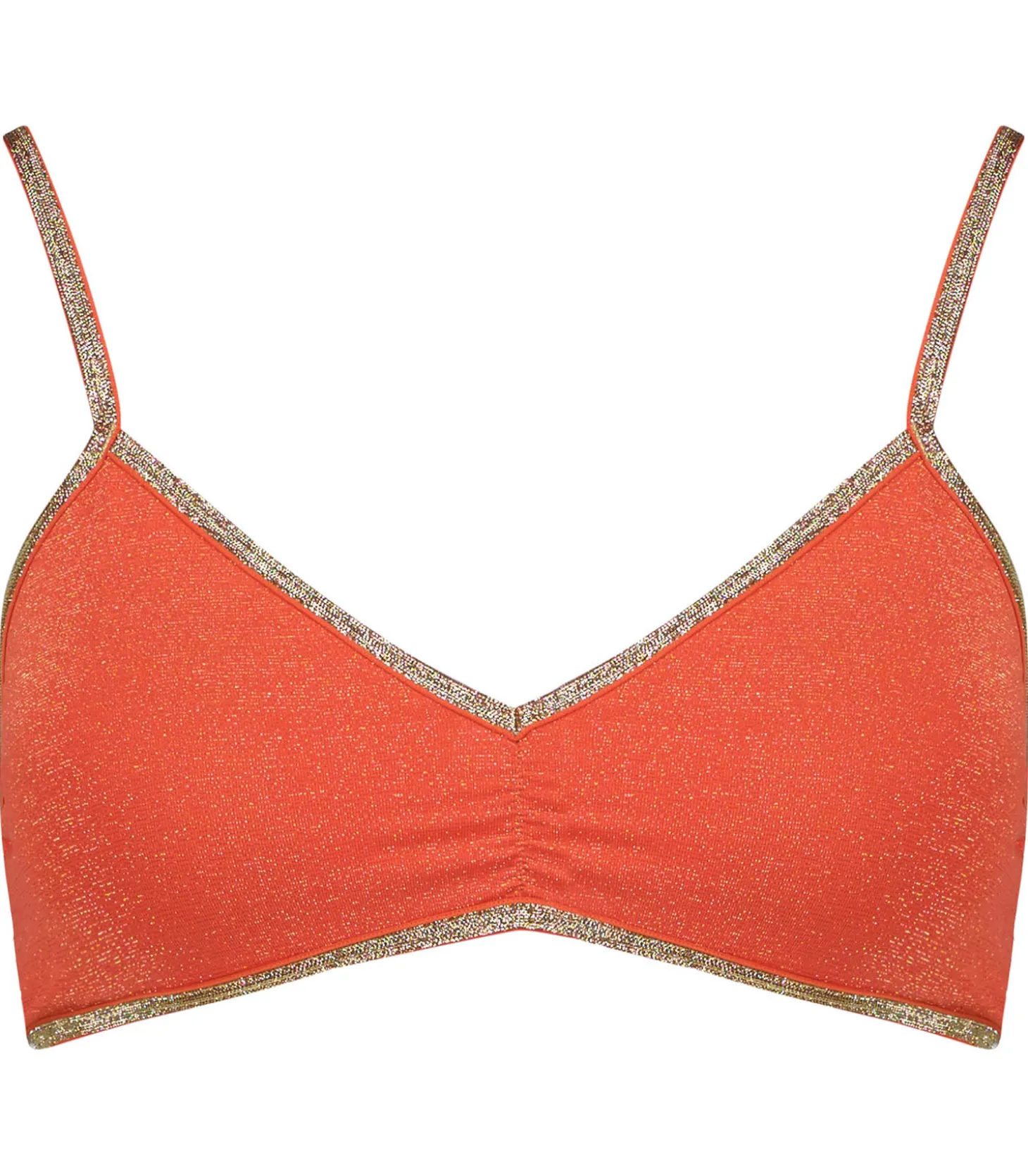 Brassière Georgia Red Lurex Mousses Amovibles-La Nouvelle Sale