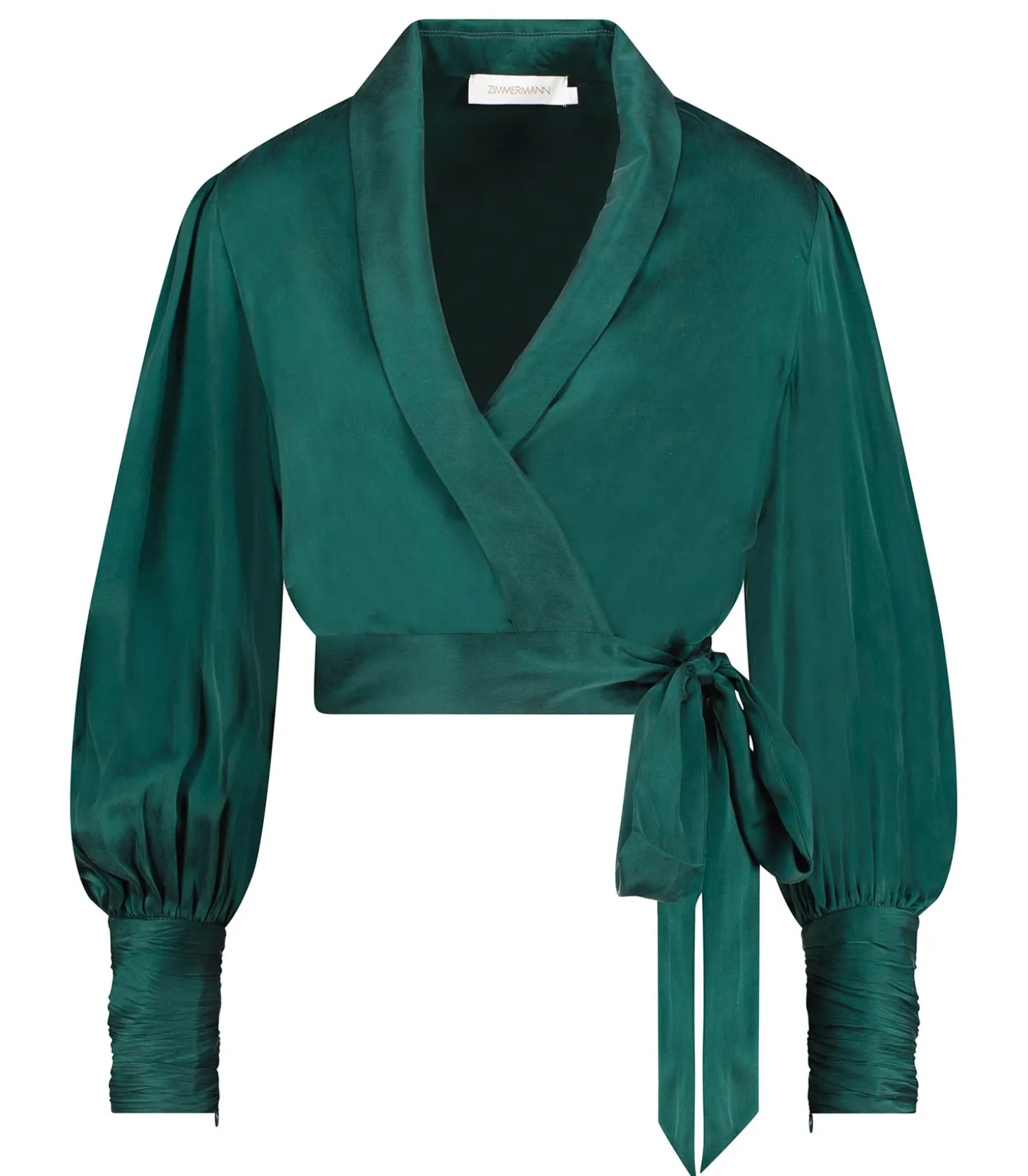 Cache-coeur en Satin de Soie Jade-Zimmermann Hot