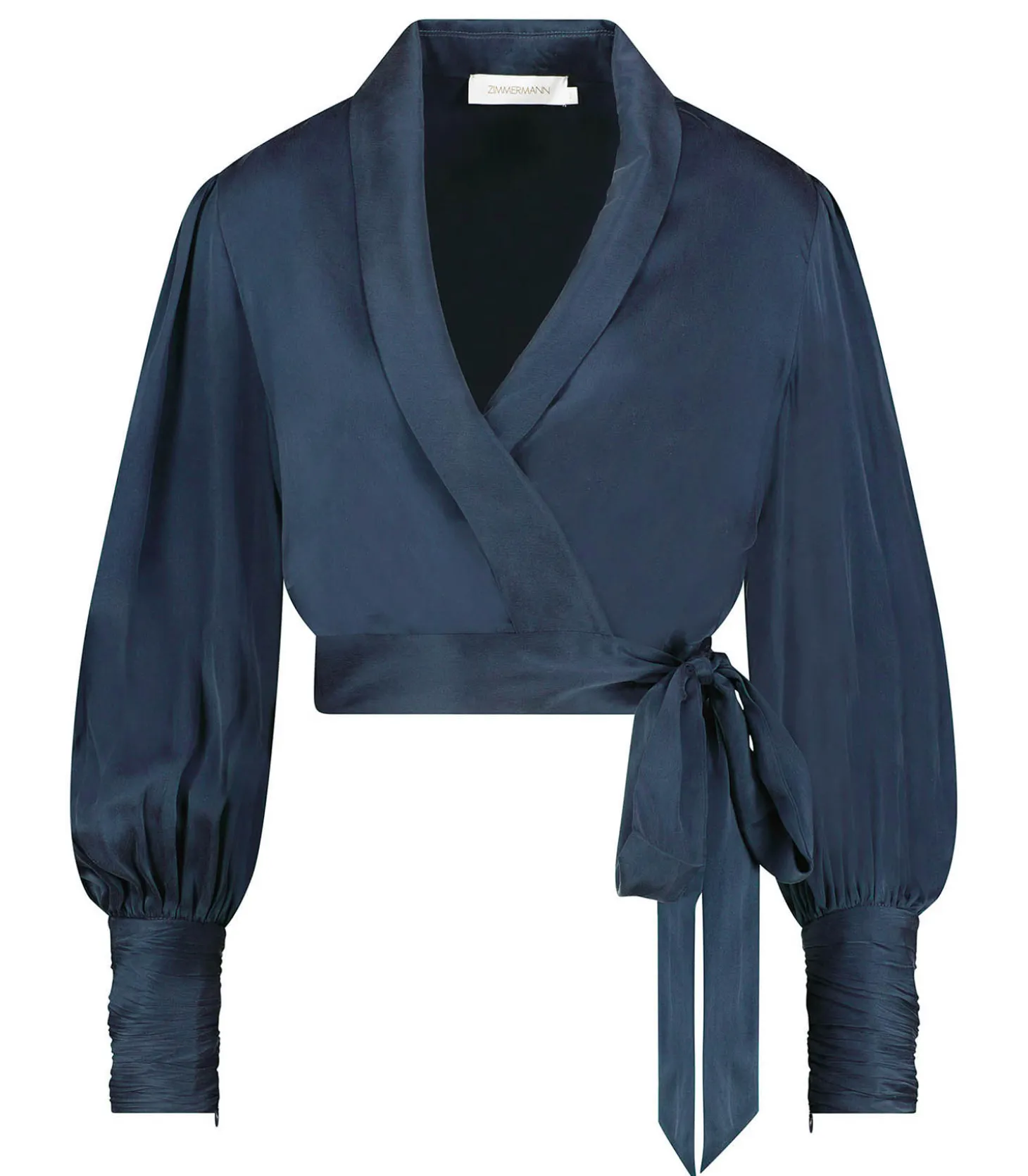 Cache-coeur en Satin de Soie Navy-Zimmermann Cheap