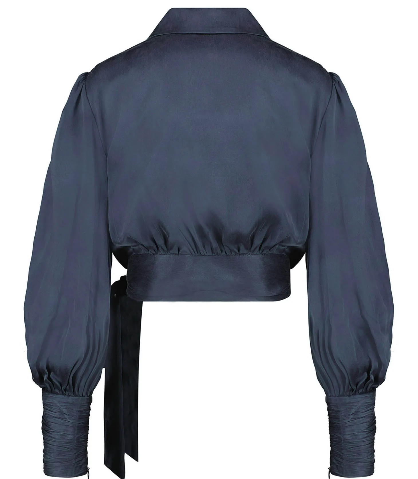Cache-coeur en Satin de Soie Navy-Zimmermann Cheap