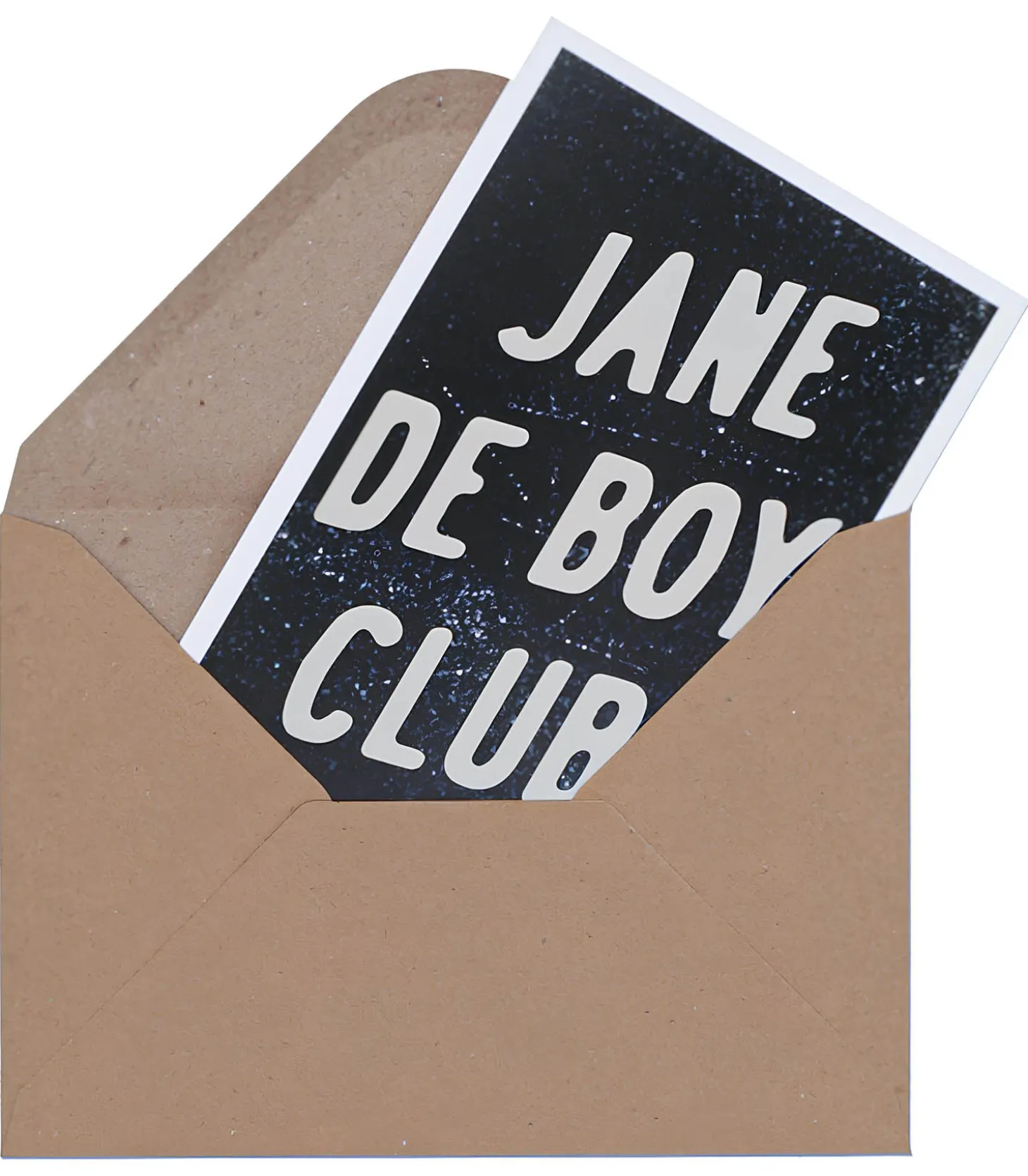 Carte de voeux Jane de Boy Club Noir-LES BONNES SOEURS Fashion