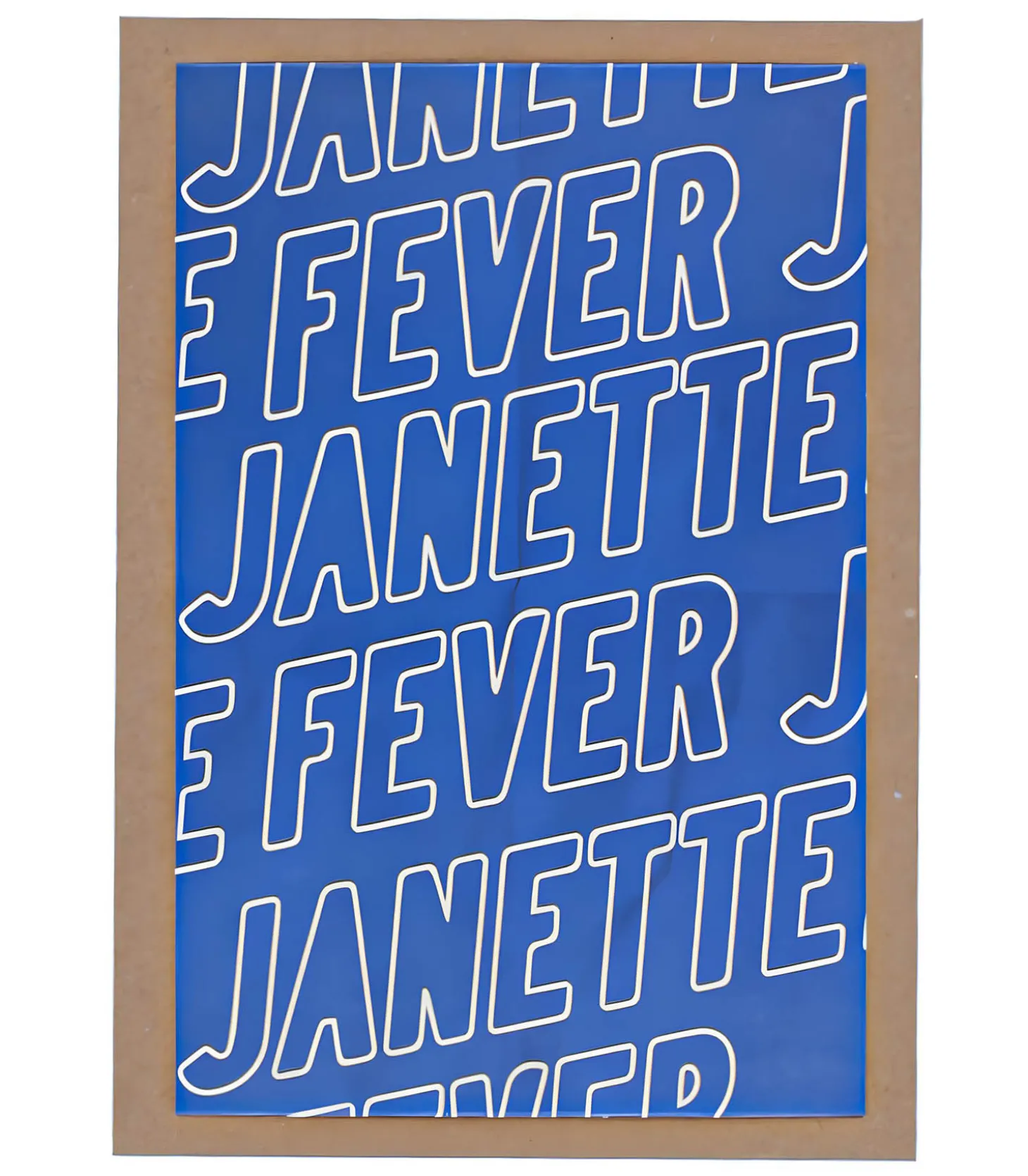 Carte de voeux Janette Fever Bleu-LES BONNES SOEURS Flash Sale