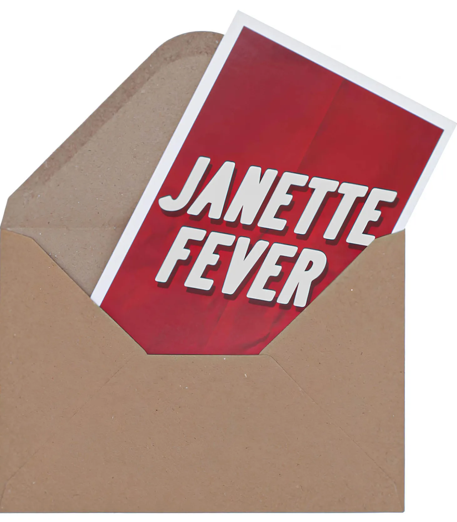 Carte de voeux Janette Fever Rouge-LES BONNES SOEURS Discount